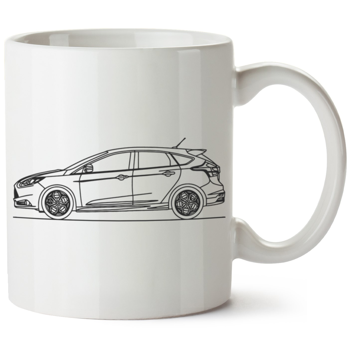 Ford Focus Mk4 Baskılı Porselen Kupa Bardak