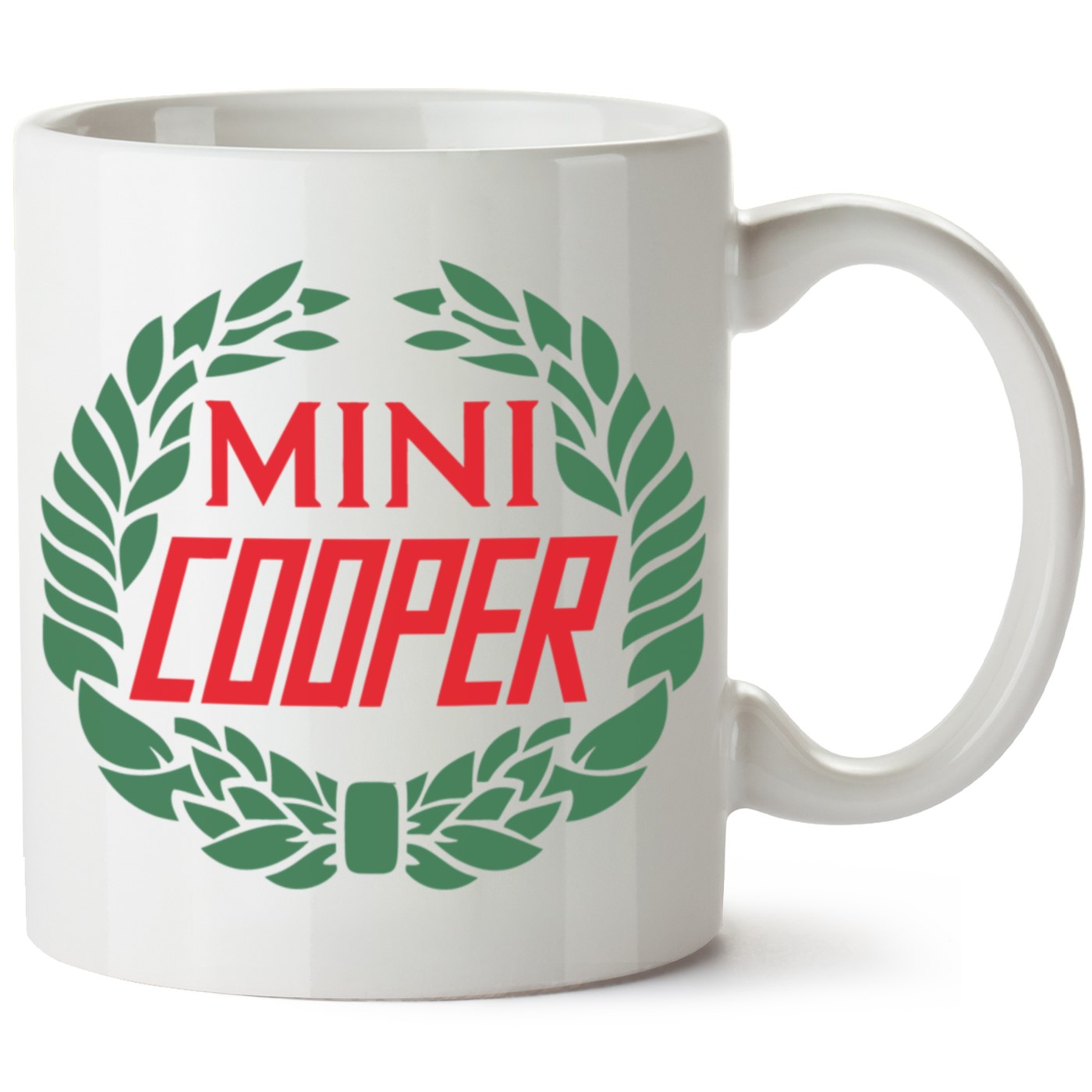 Mini Cooper Logo Baskılı Porselen Kupa Bardak