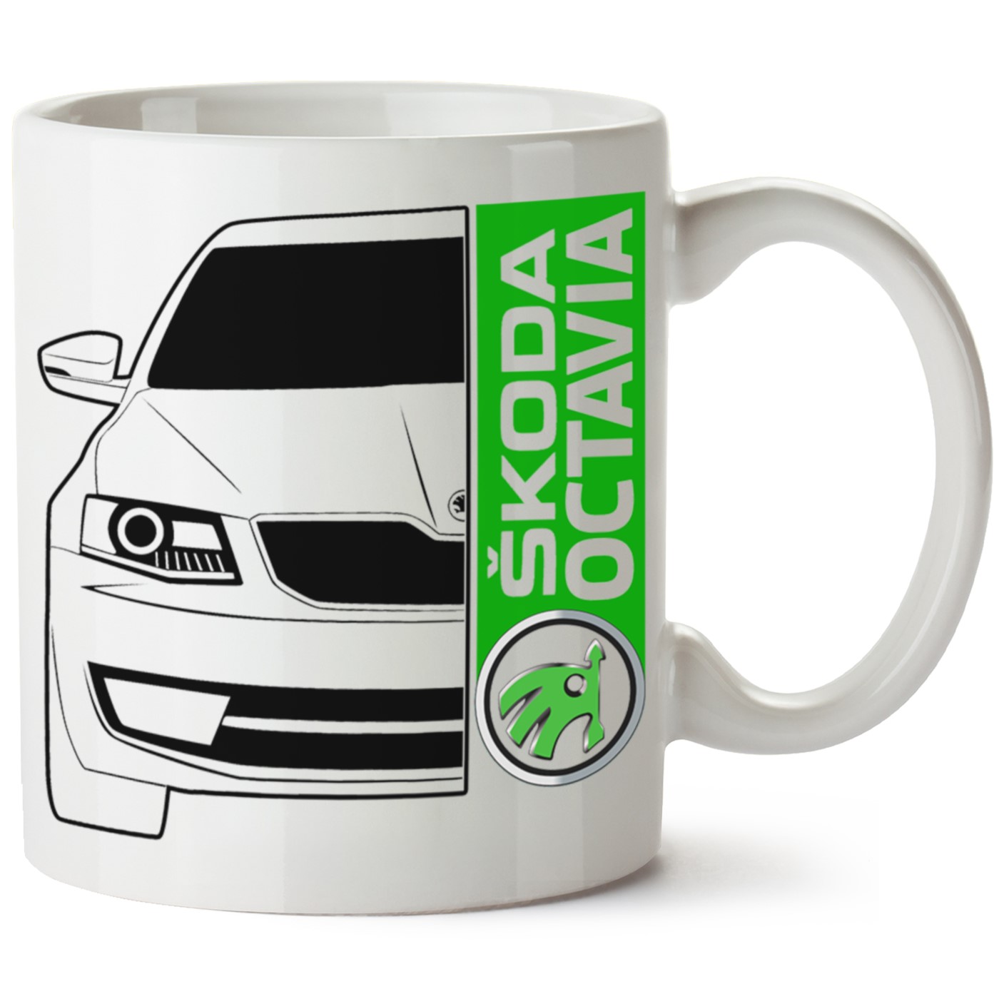 Skoda OctaviaA7 Baskılı Porselen Kupa Bardak