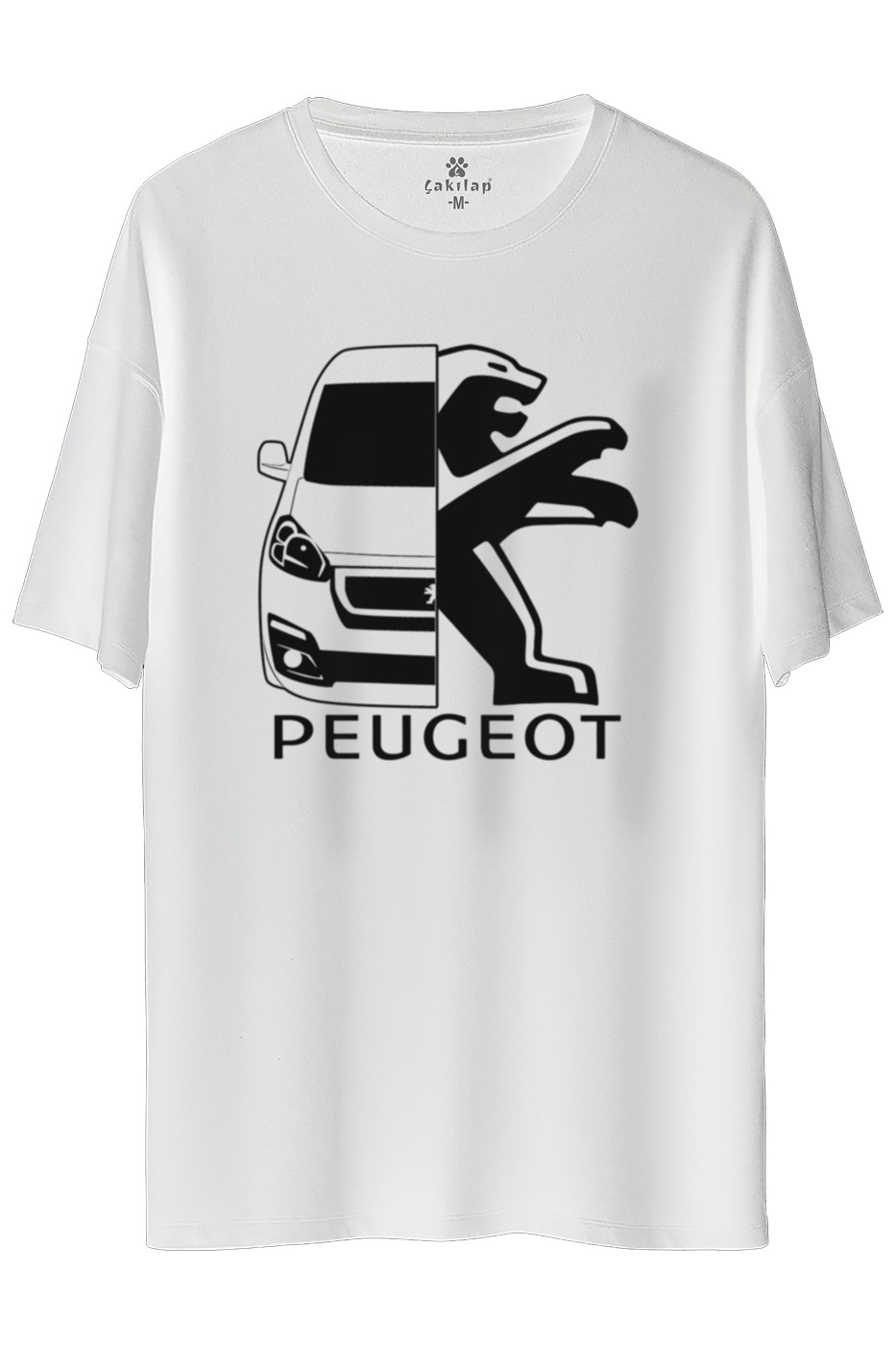 Peugeot Partner Baskılı Oversize Tişört