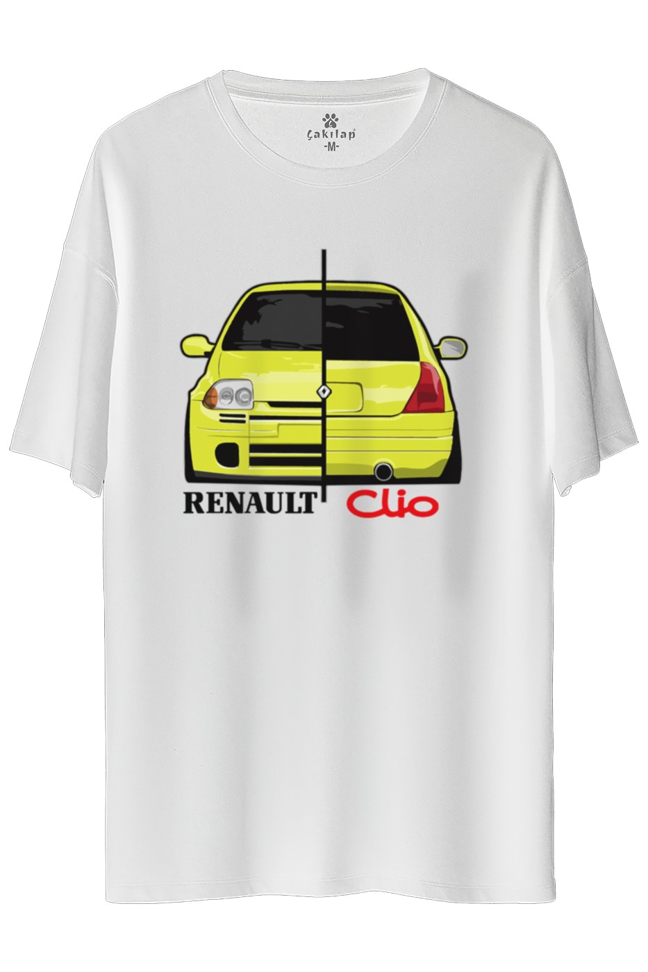 Renault Clio 1 Baskılı Oversize Tişört