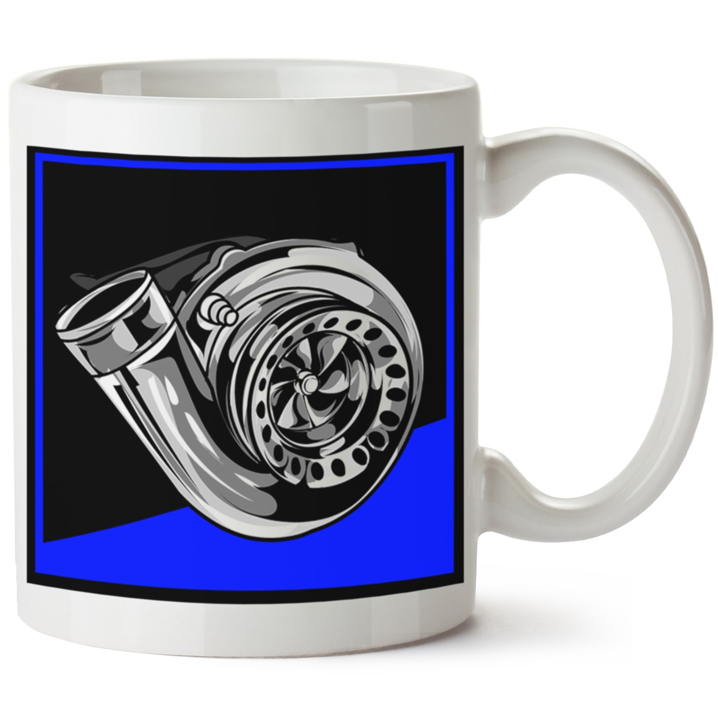 Turbo Baskılı Porselen Kupa Bardak