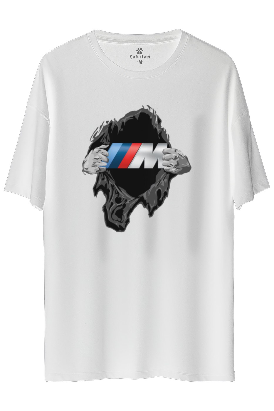Bmw M Logo Baskılı Oversize Tişört