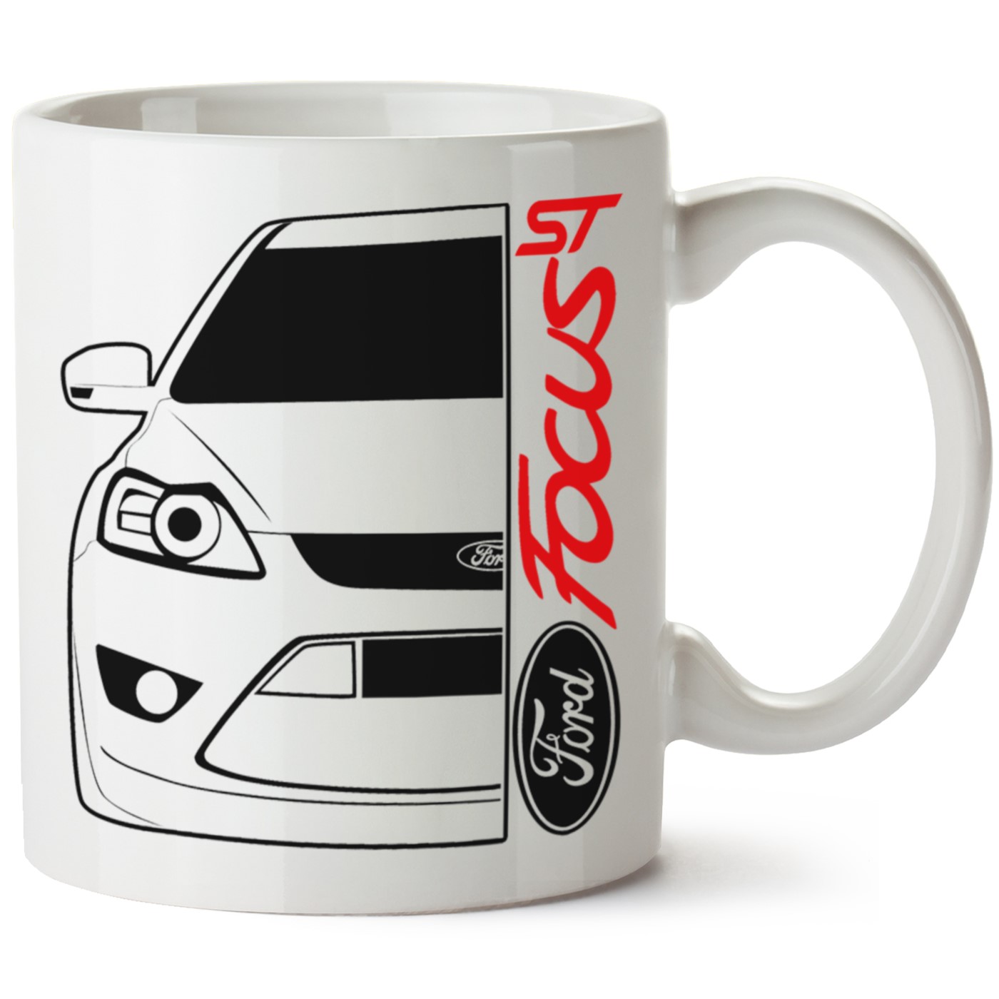 Ford Focus Mk2 Baskılı Porselen Kupa Bardak