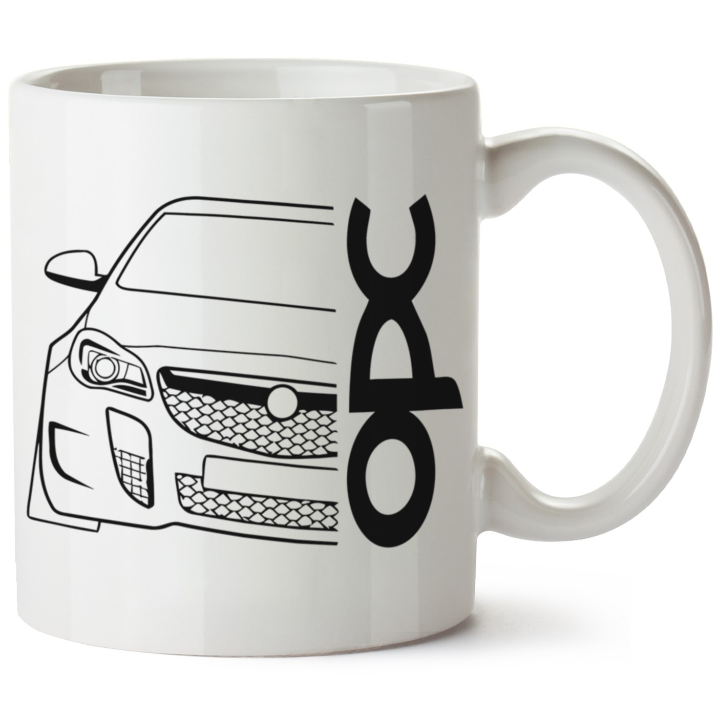 Opel Corsa E Baskılı Porselen Kupa Bardak