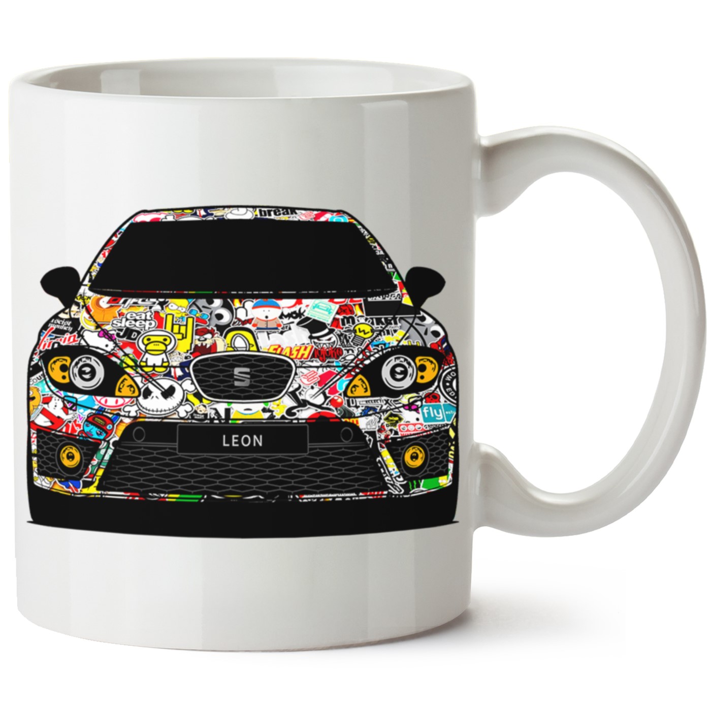 Seat Leon Mk2 Baskılı Porselen Kupa Bardak