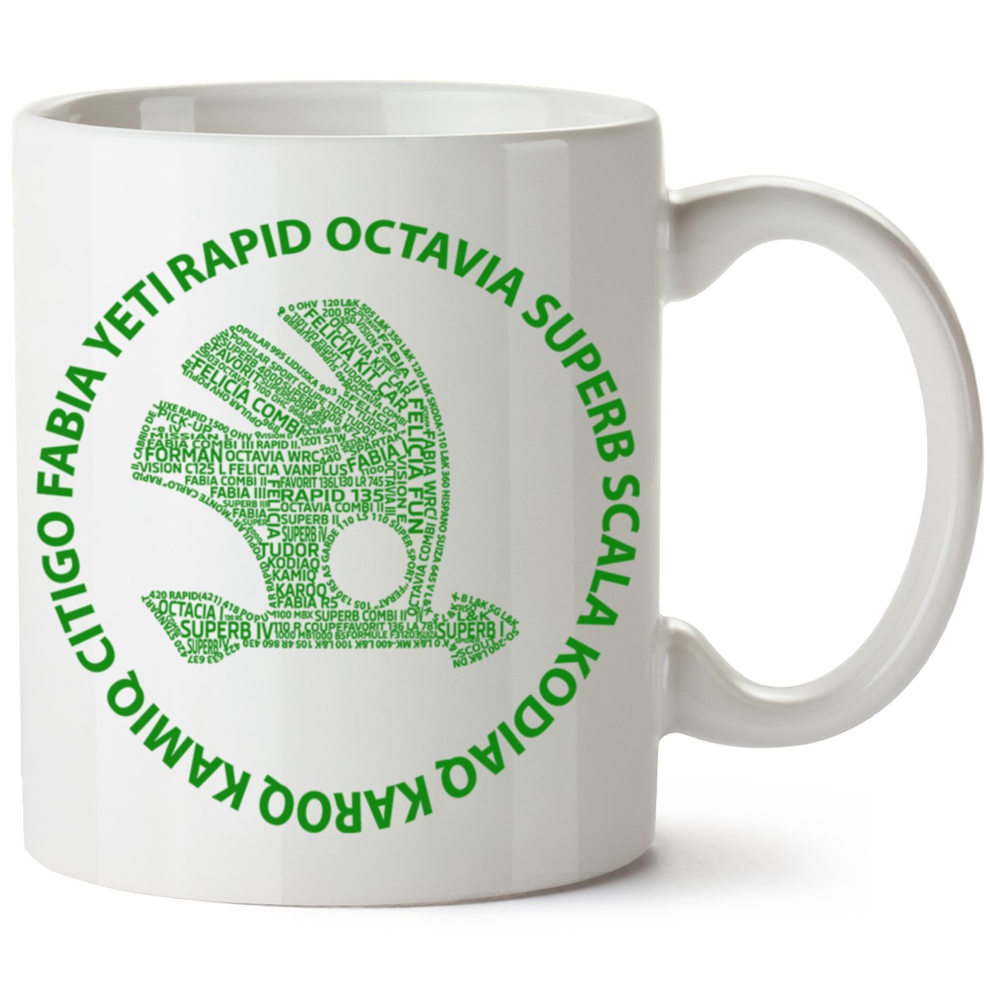 Skoda Logo Baskılı Porselen Kupa Bardak