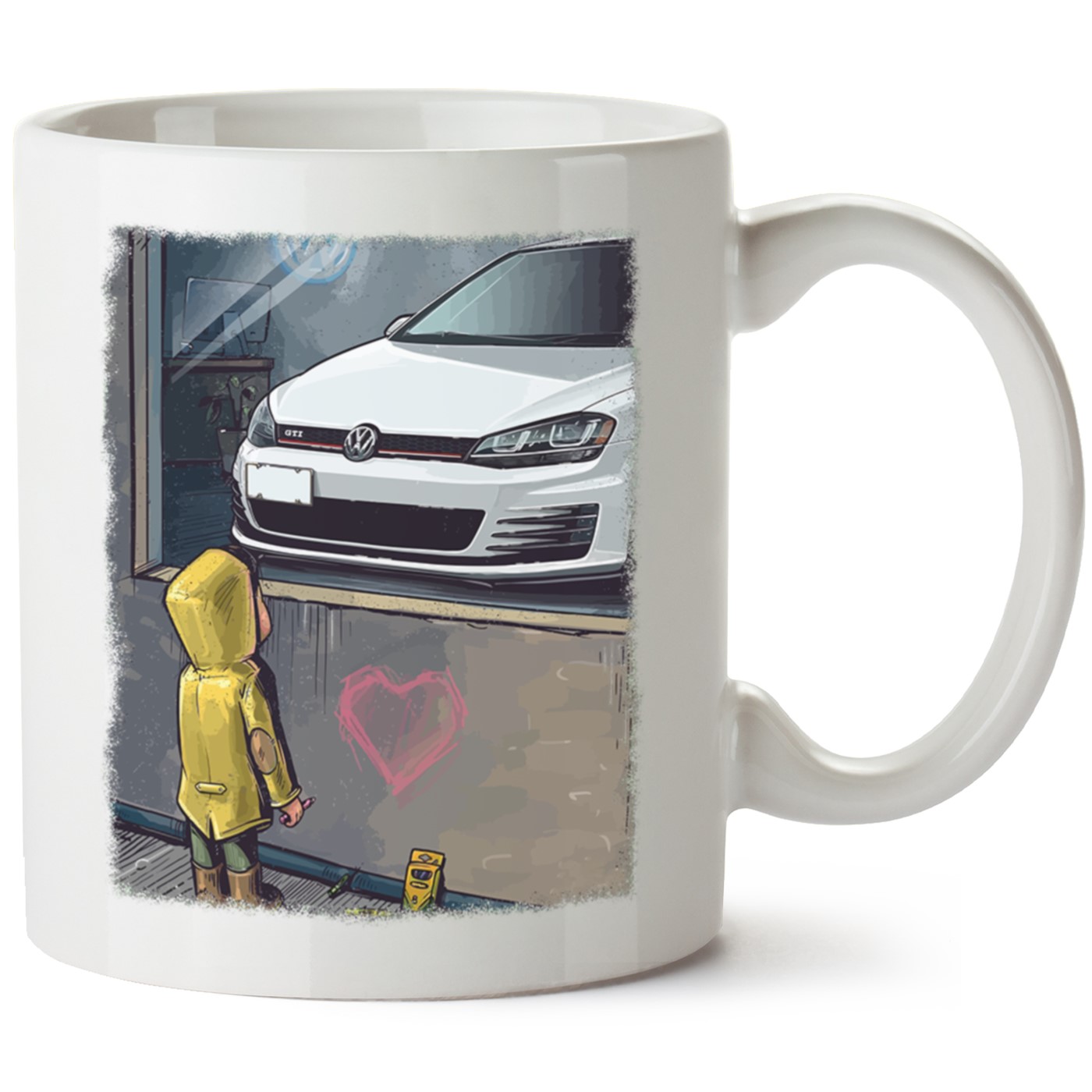 Vw Golf 7 Baskılı Porselen Kupa Bardak