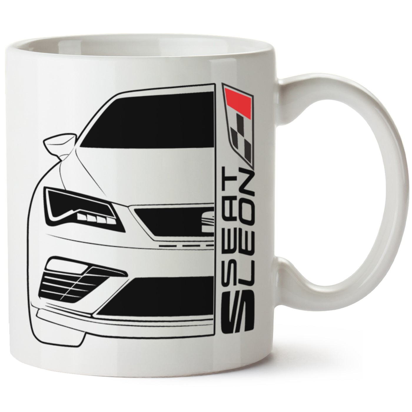 Seat Leon Mk3 Baskılı Porselen Kupa Bardak