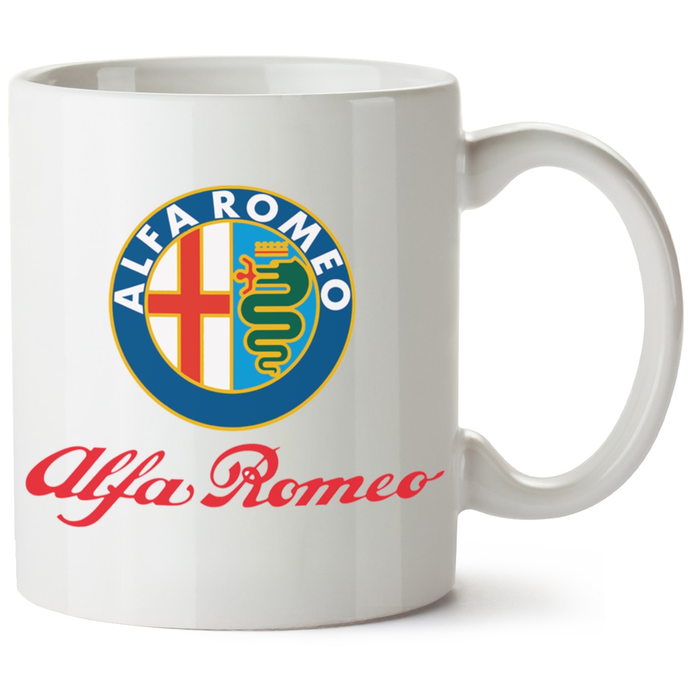 Alfa Romeo Logo Baskılı Porselen Kupa Bardak