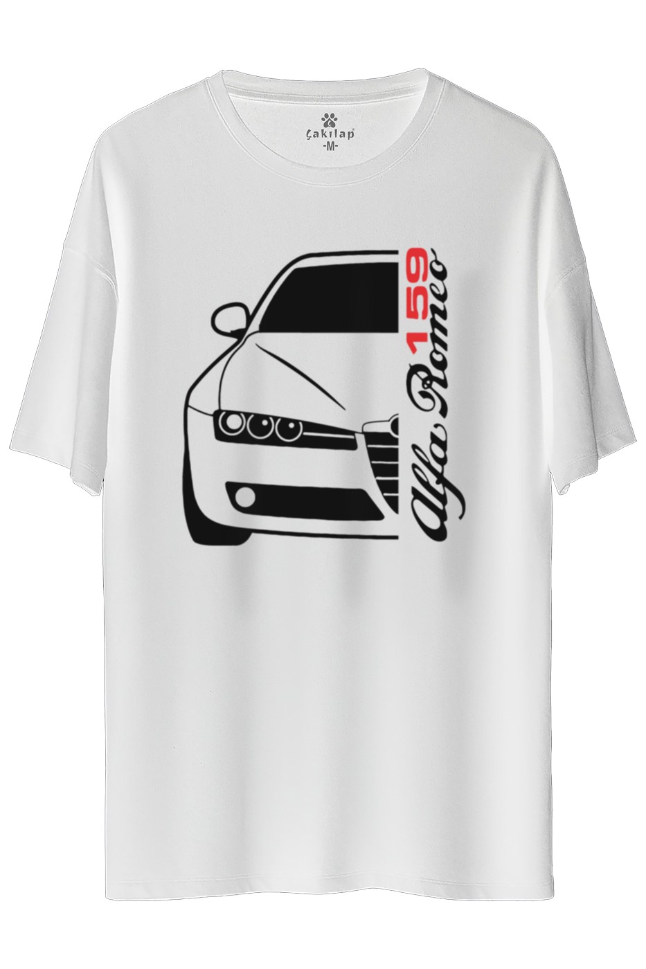 Alfa Romeo 159 Baskılı Oversize Tişört