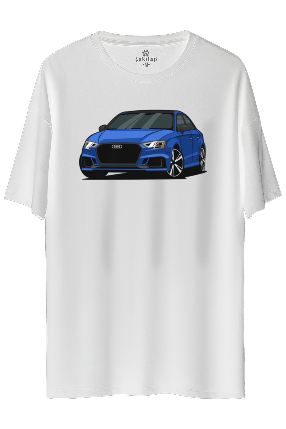 Audi A3 Mk3 Baskılı Oversize Tişört