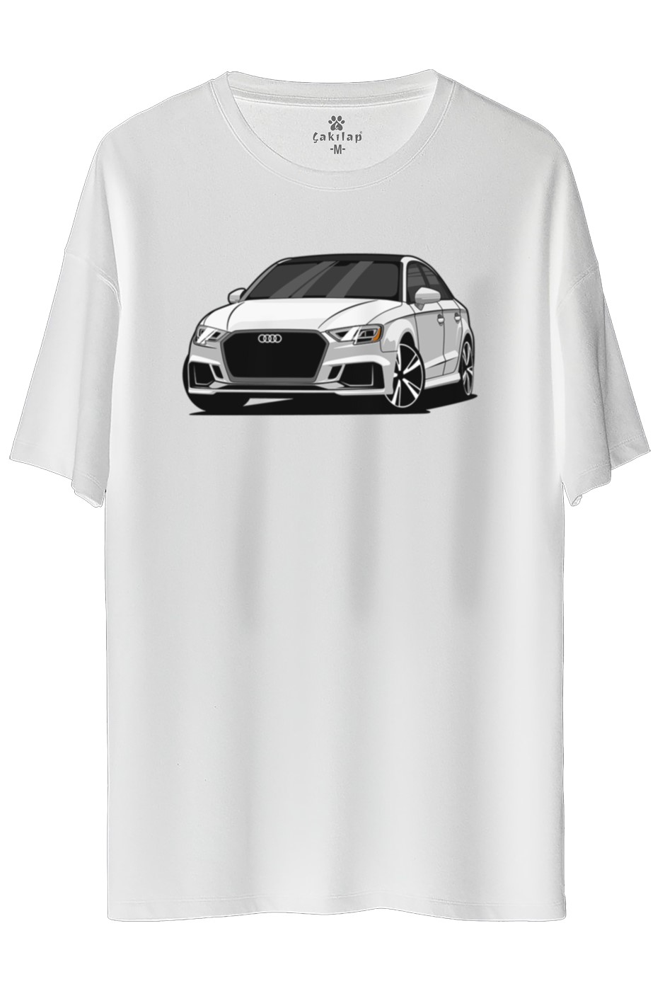 Audi A3 Mk3 Baskılı Oversize Tişört