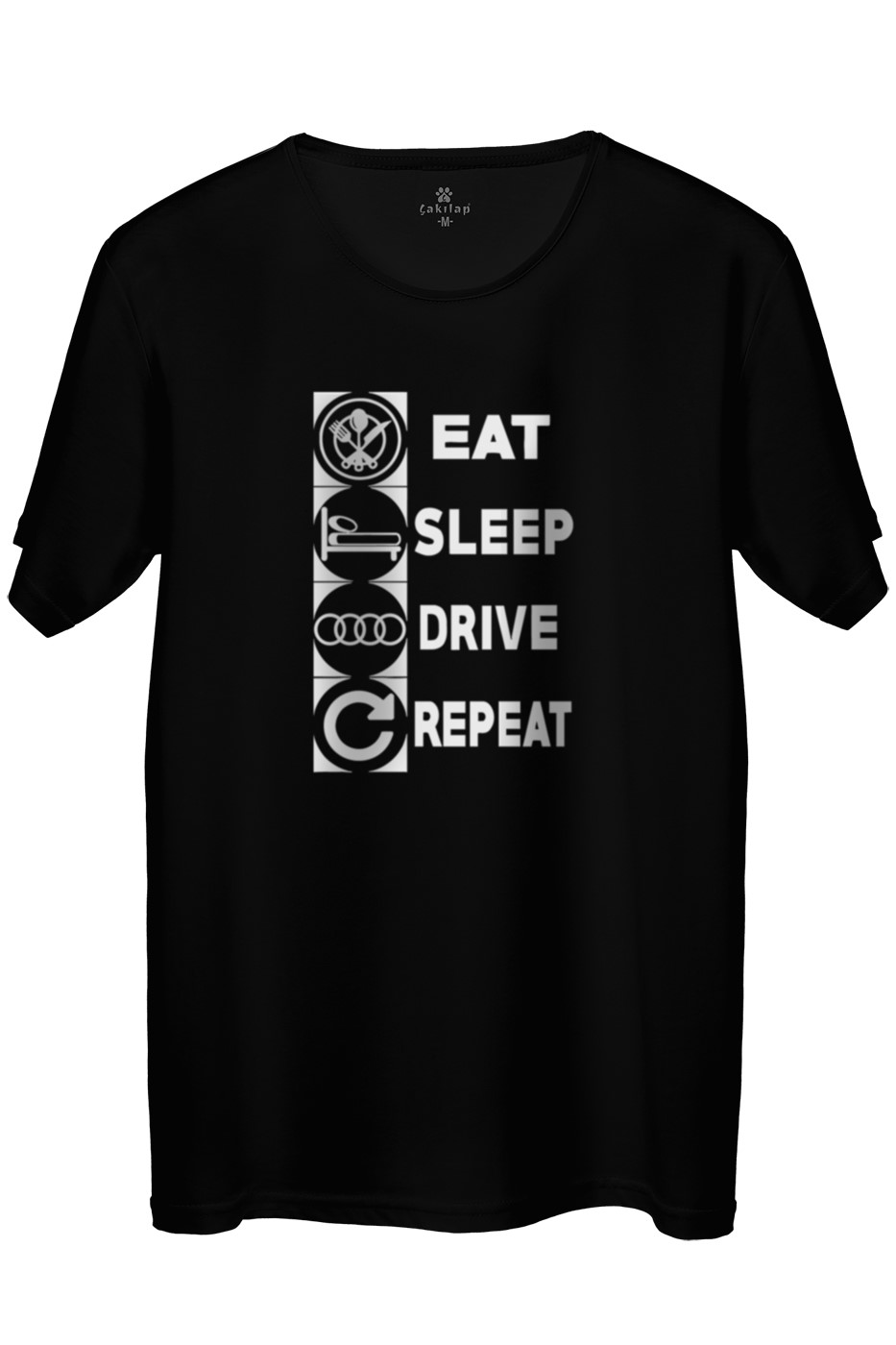 Audi Logo Baskılı Regular Tişört