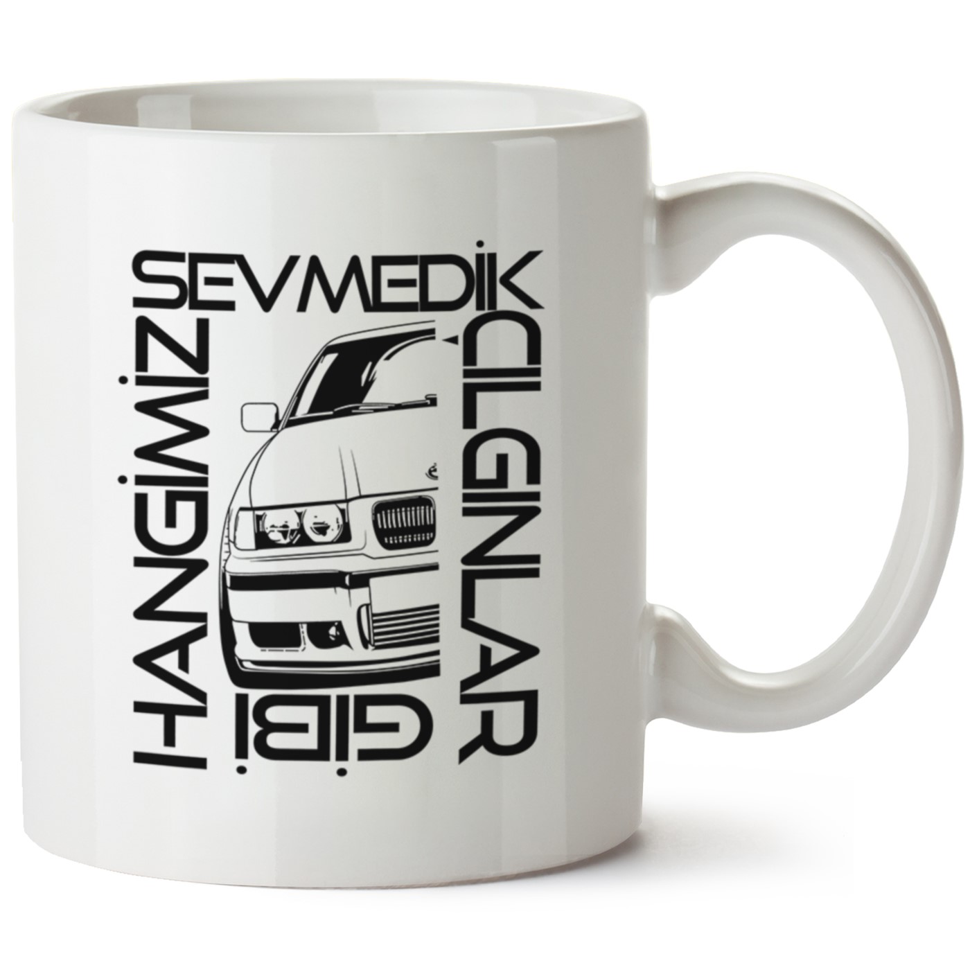 Bmw E36 Baskılı Porselen Kupa Bardak