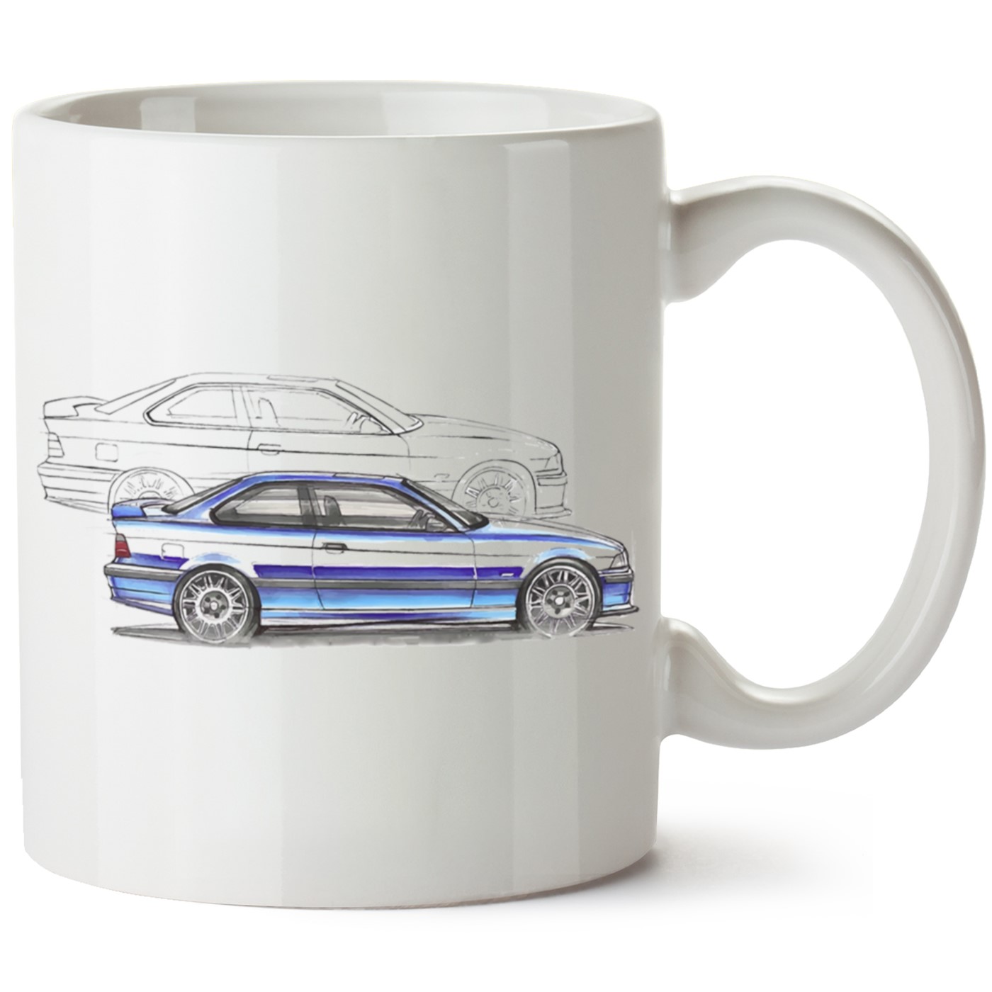 Bmw E36 Baskılı Porselen Kupa Bardak