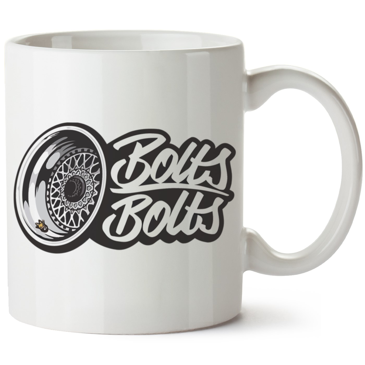 Bolts Baskılı Porselen Kupa Bardak