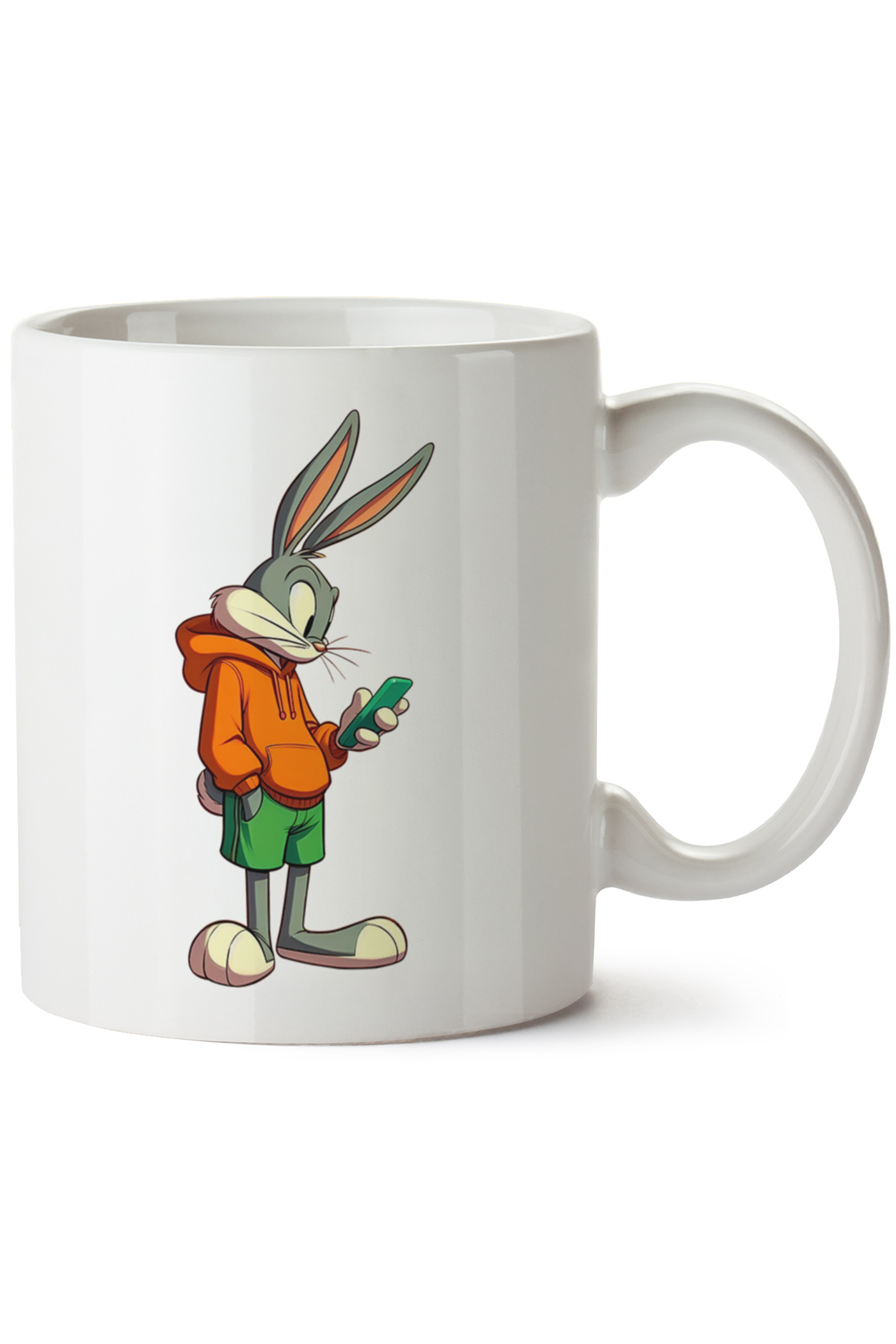 Bugs Bunny Baskılı Porselen Kupa Bardak