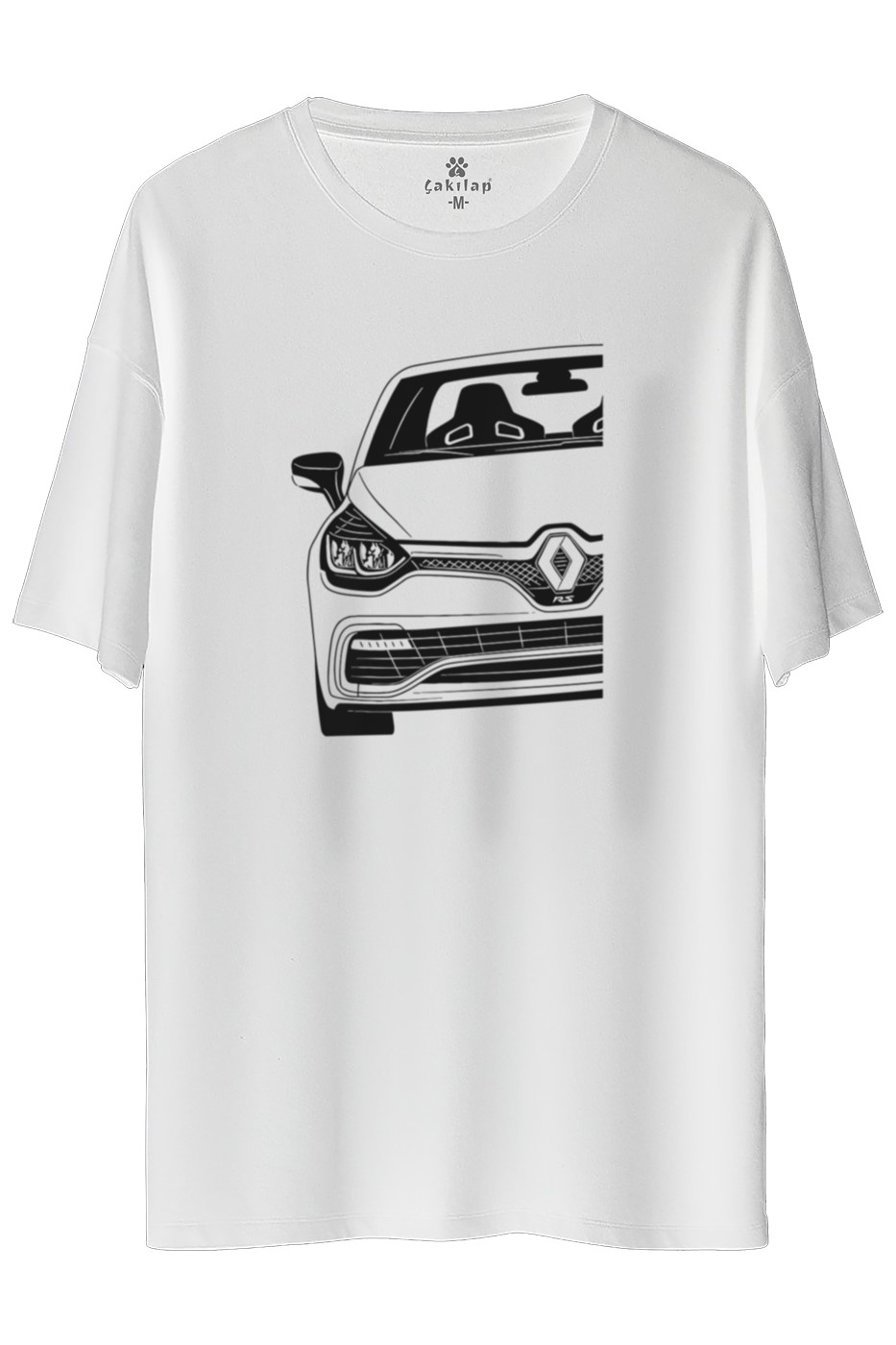 Renault Clio 4 Baskılı Oversize Tişört