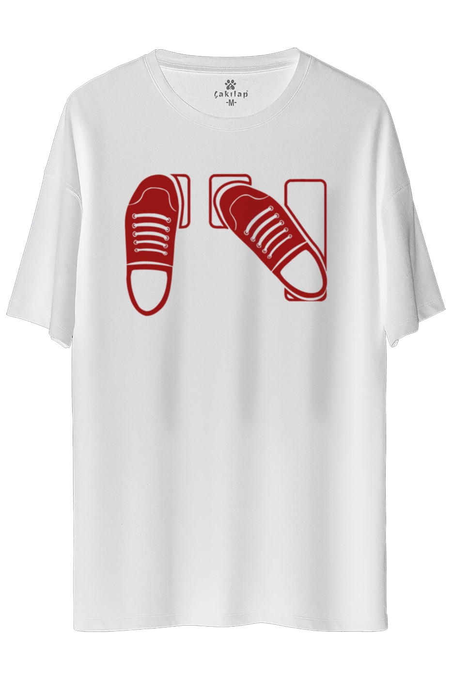 DriftPedal Baskılı Oversize Tişört