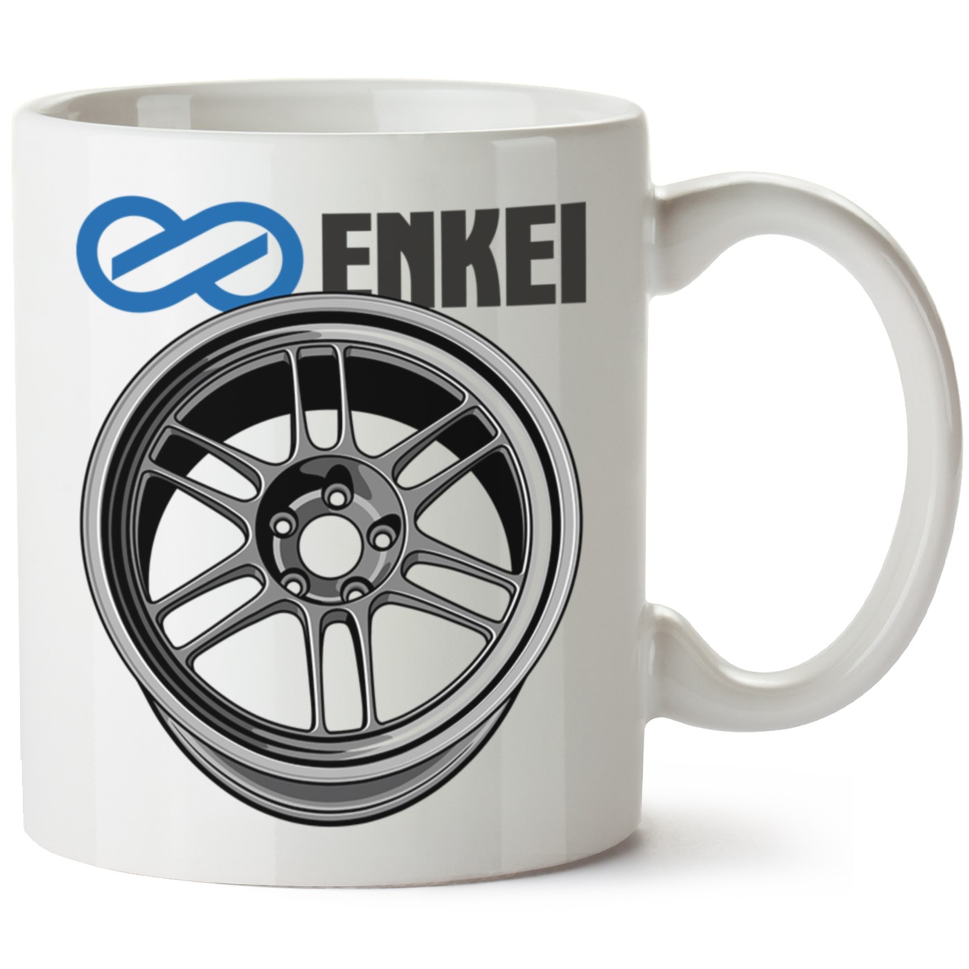 Enkei Jant Baskılı Porselen Kupa Bardak