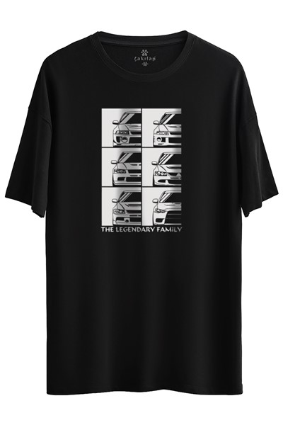 Mitsubishi Baskılı Oversize Tişört