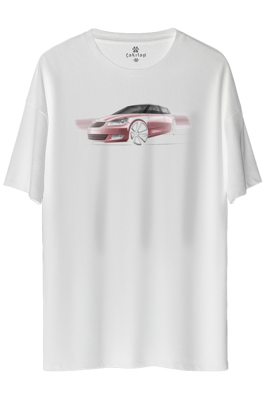 Skoda Fabia2 Baskılı Oversize Tişört
