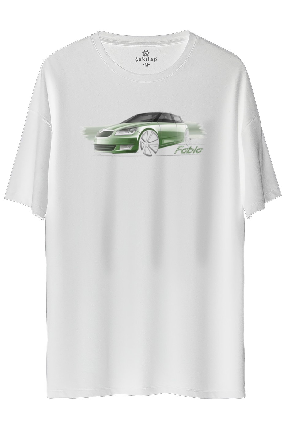 Skoda Fabia2 Baskılı Oversize Tişört