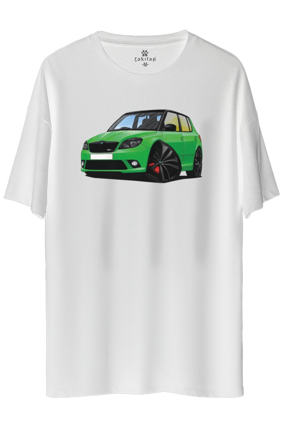 Skoda Fabia2 Baskılı Oversize Tişört