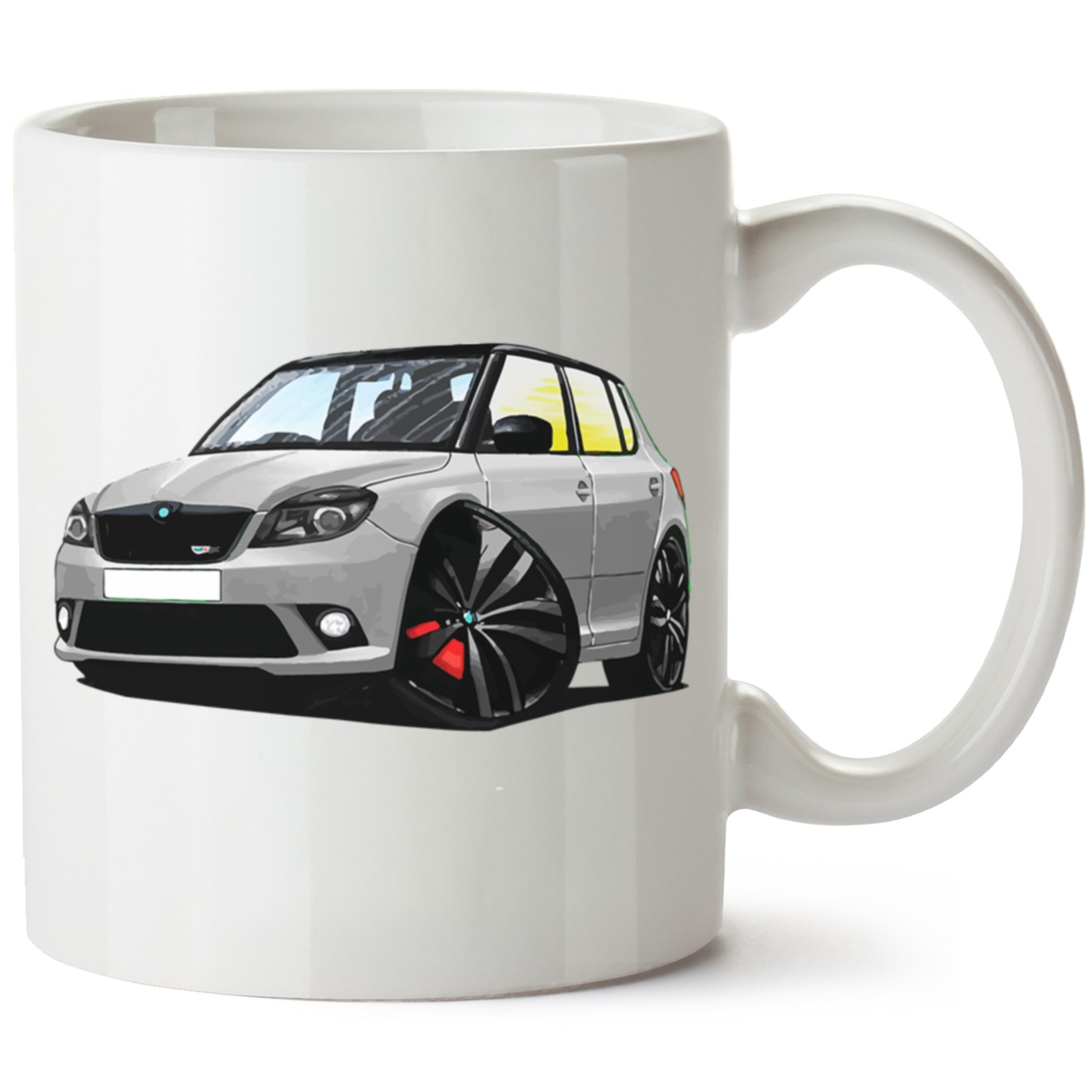 Skoda Fabia2 Baskılı Porselen Kupa Bardak