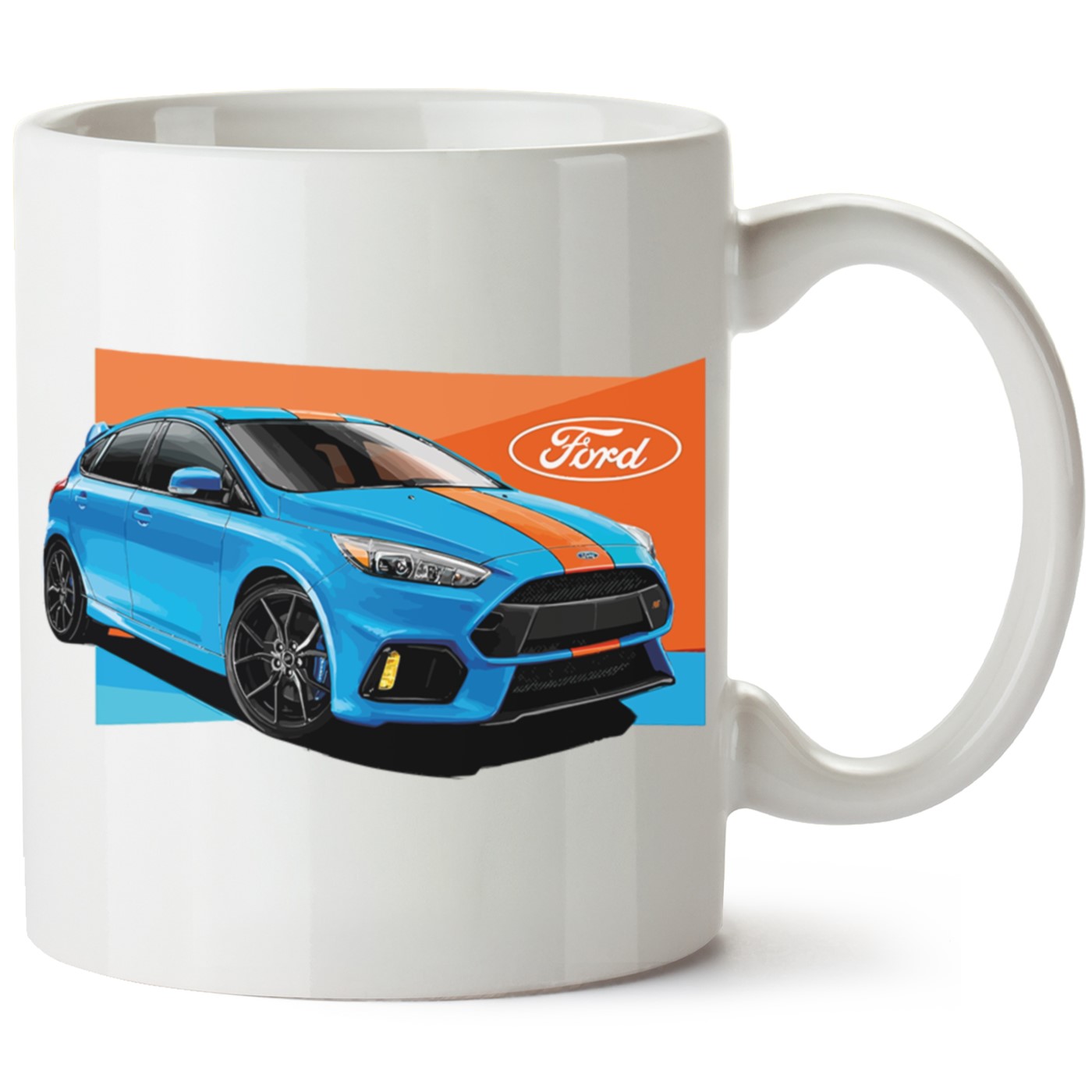 Ford Focus Mk3 Baskılı Porselen Kupa Bardak