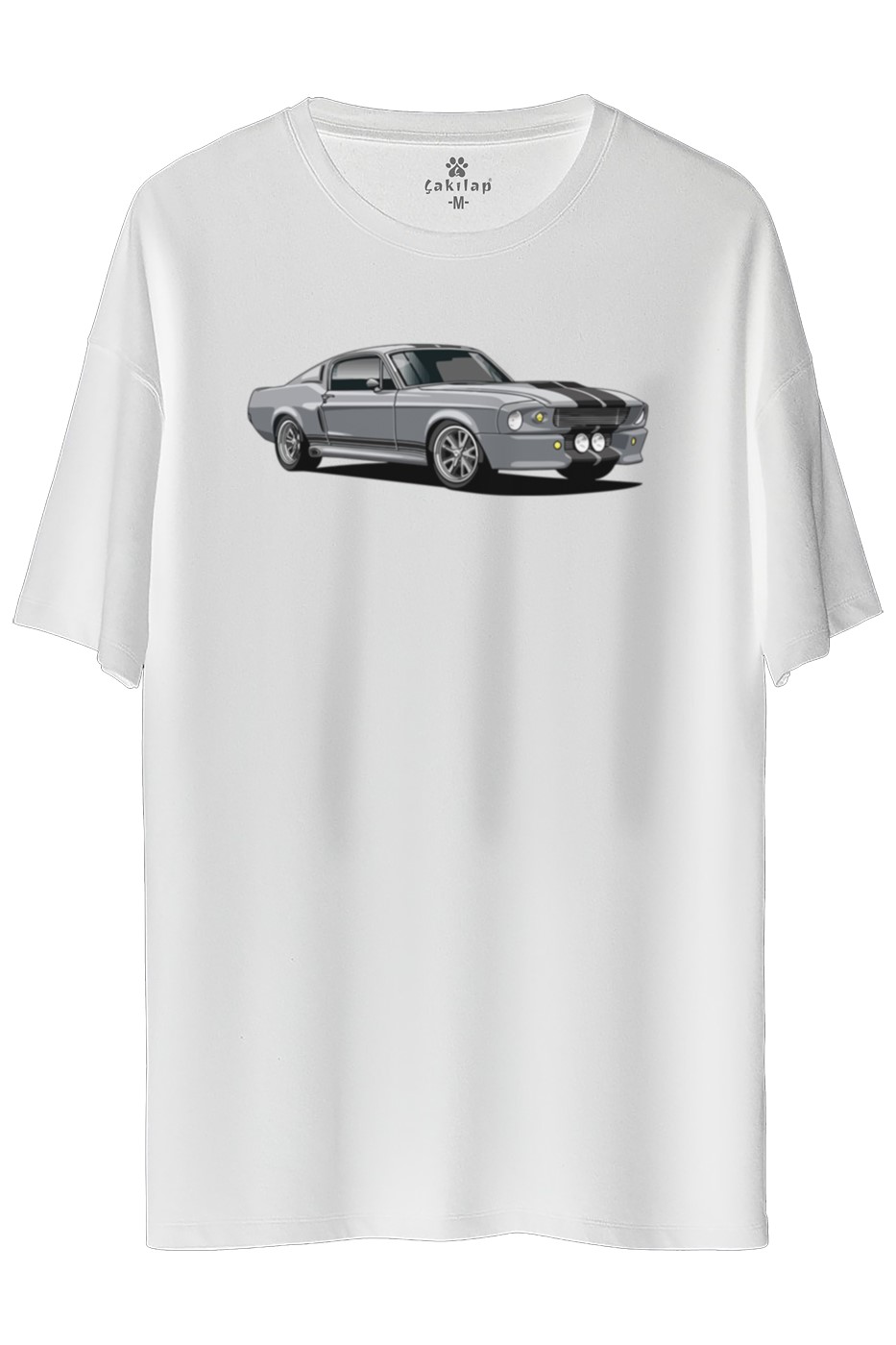 Ford Mustang Baskılı Oversize Tişört