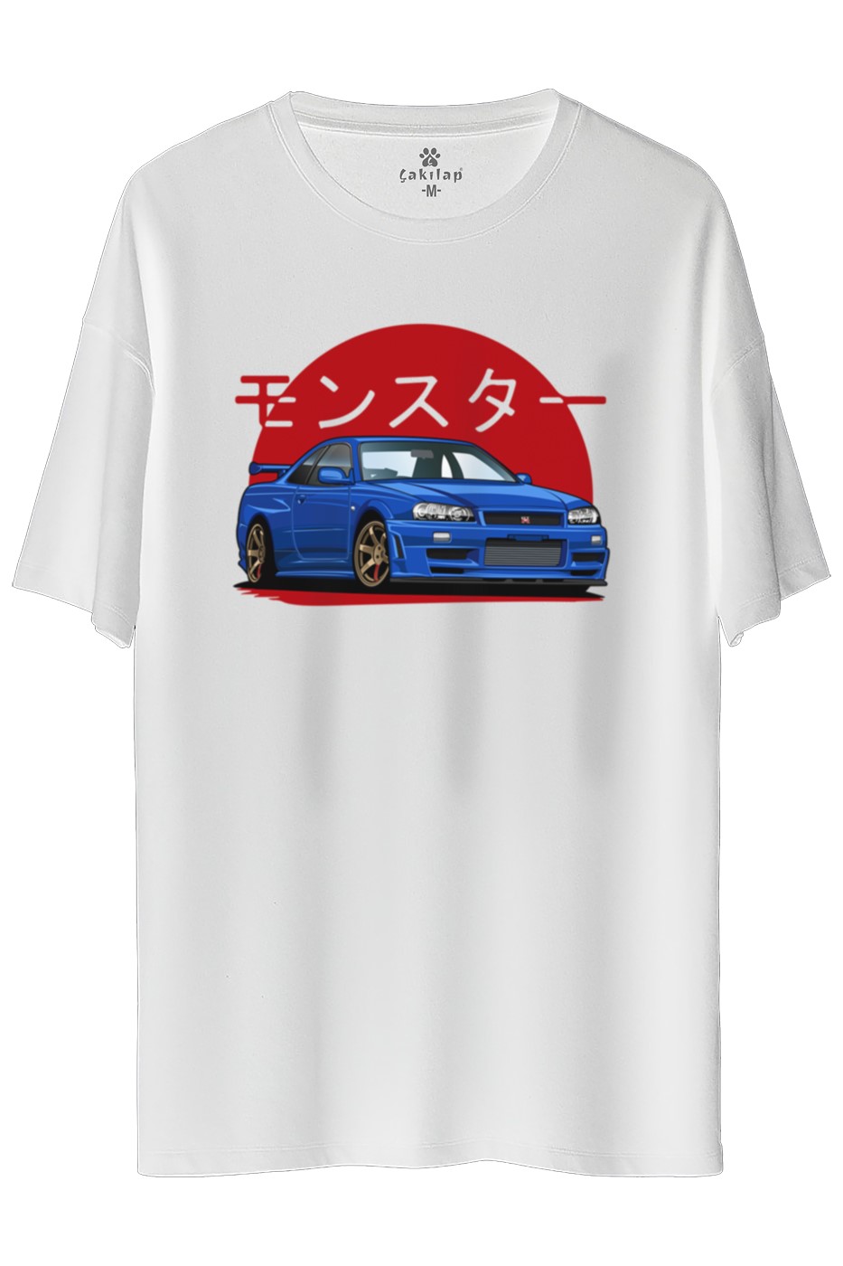 Nissan Gt-r34 Baskılı Oversize Tişört