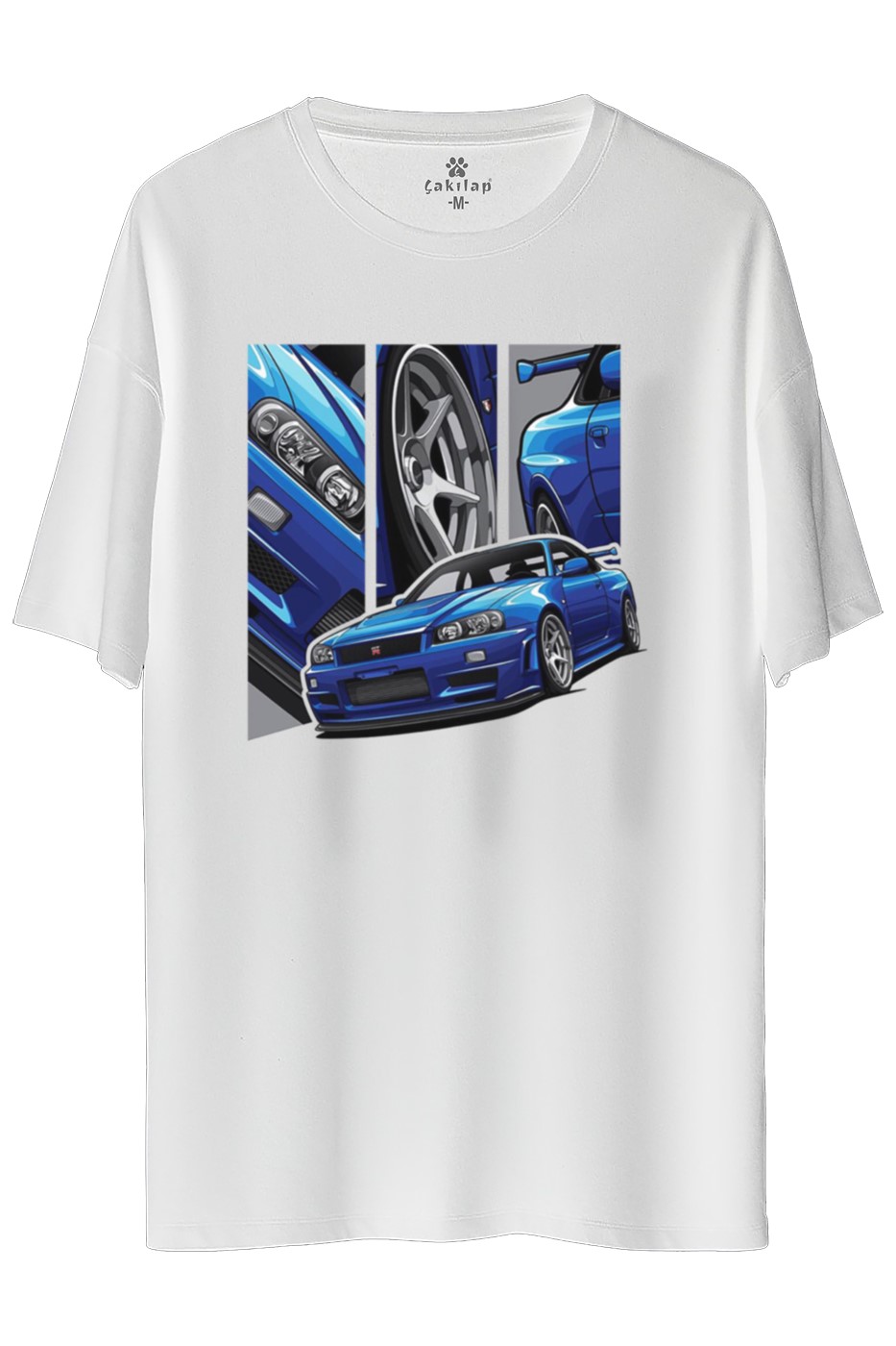 Nissan R34 Baskılı Oversize Tişört