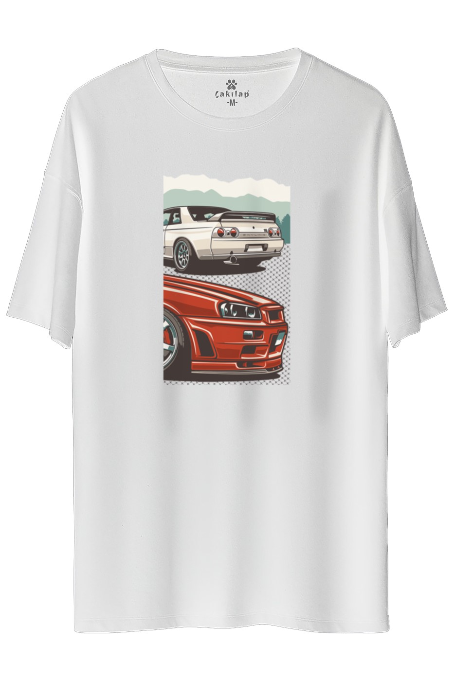 Nissan R34 Baskılı Oversize Tişört