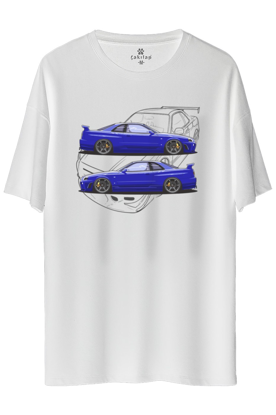 Nissan R34 Baskılı Oversize Tişört