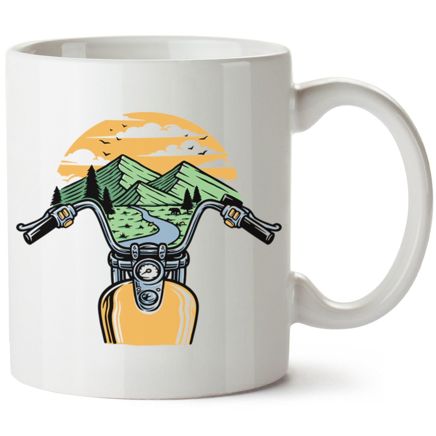 Macera-Doğa Baskılı Porselen Kupa Bardak