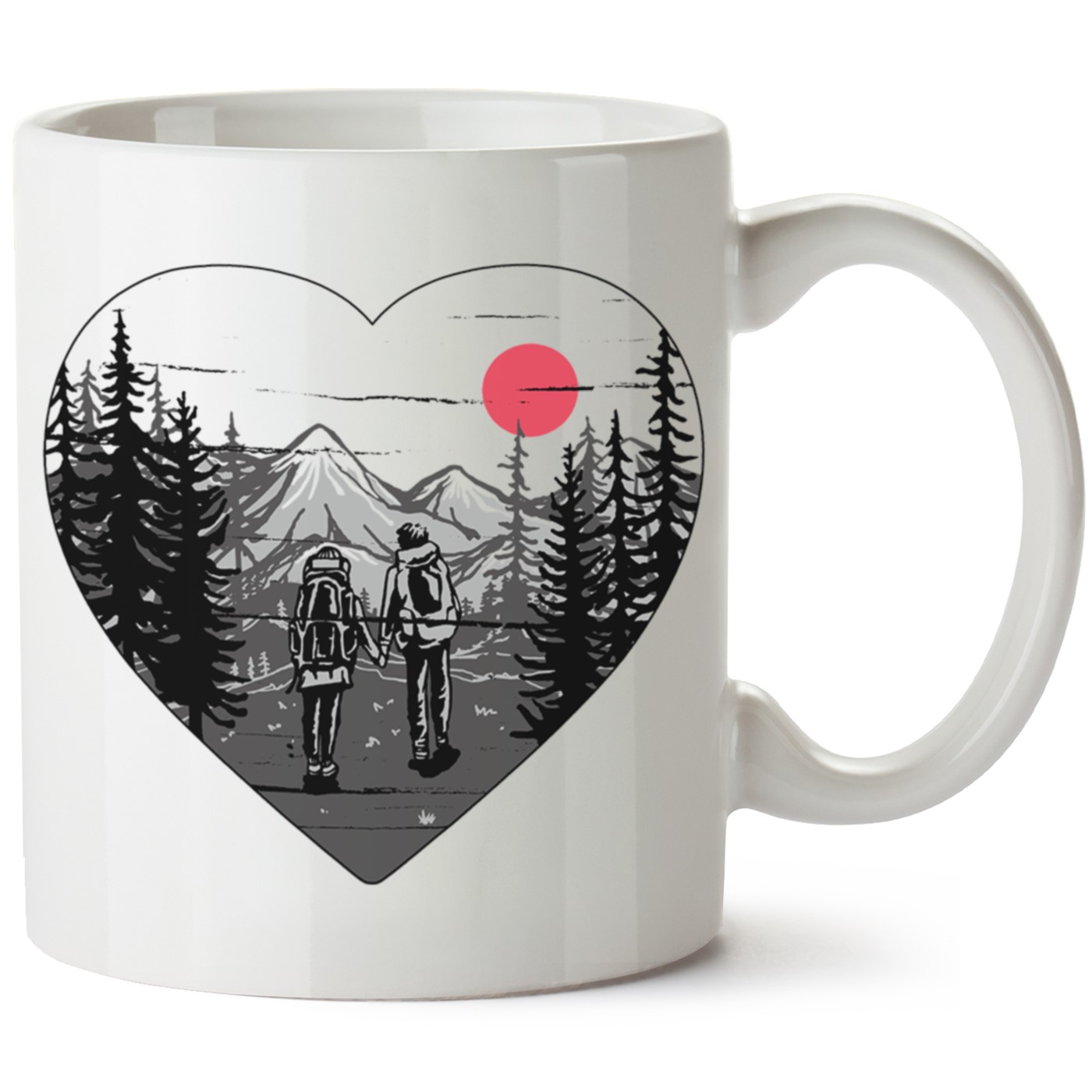 Macera-Doğa Baskılı Porselen Kupa Bardak