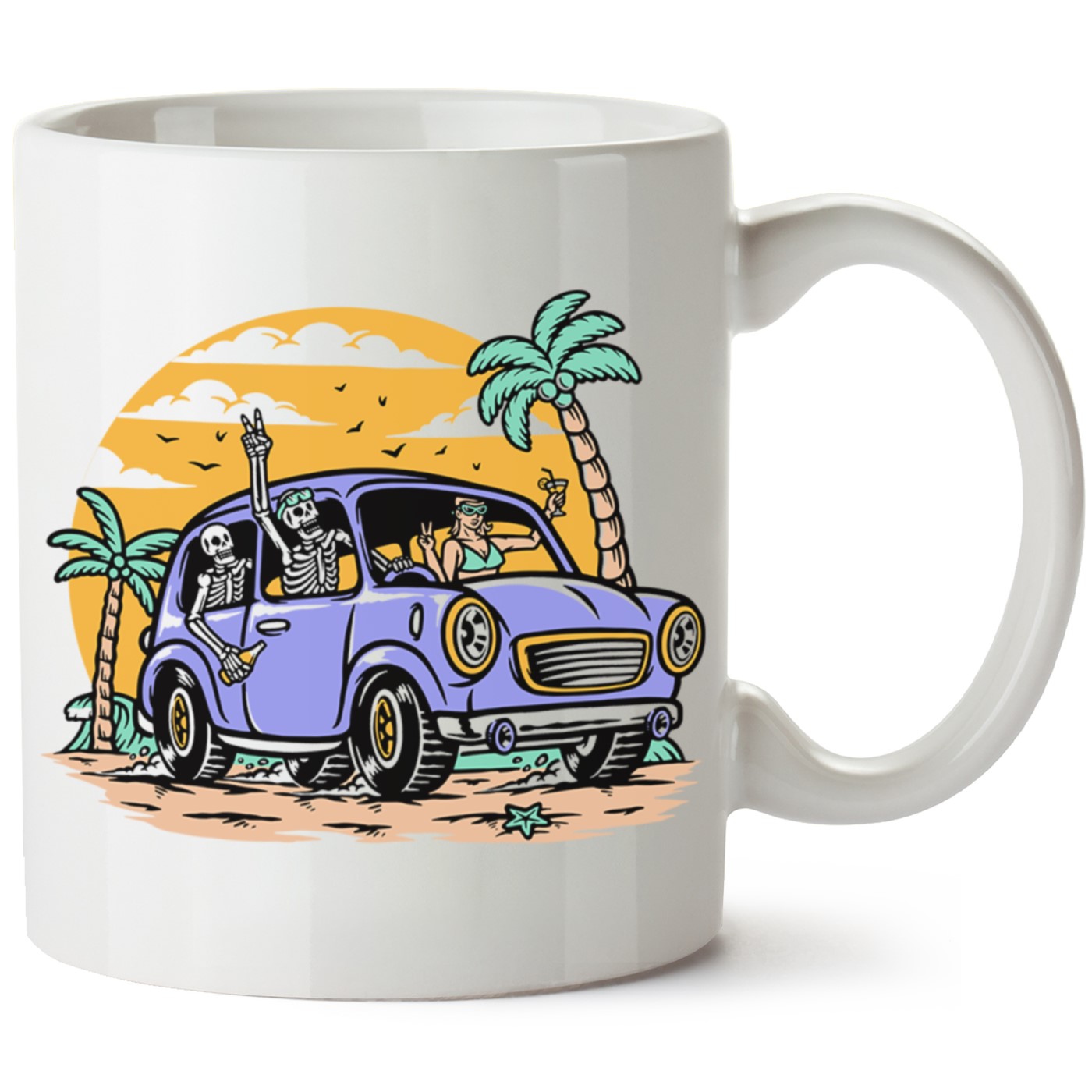 Macera-Doğa Baskılı Porselen Kupa Bardak