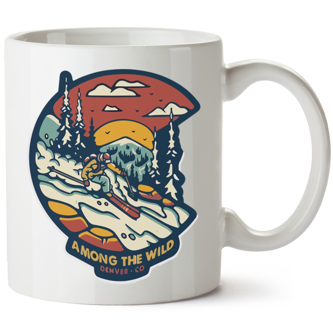 Macera-Doğa Baskılı Porselen Kupa Bardak