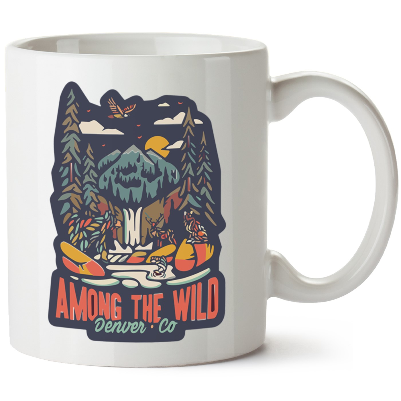 Macera-Doğa Baskılı Porselen Kupa Bardak