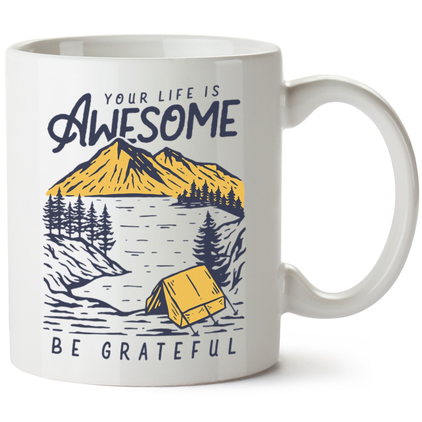 Macera-Doğa Baskılı Porselen Kupa Bardak