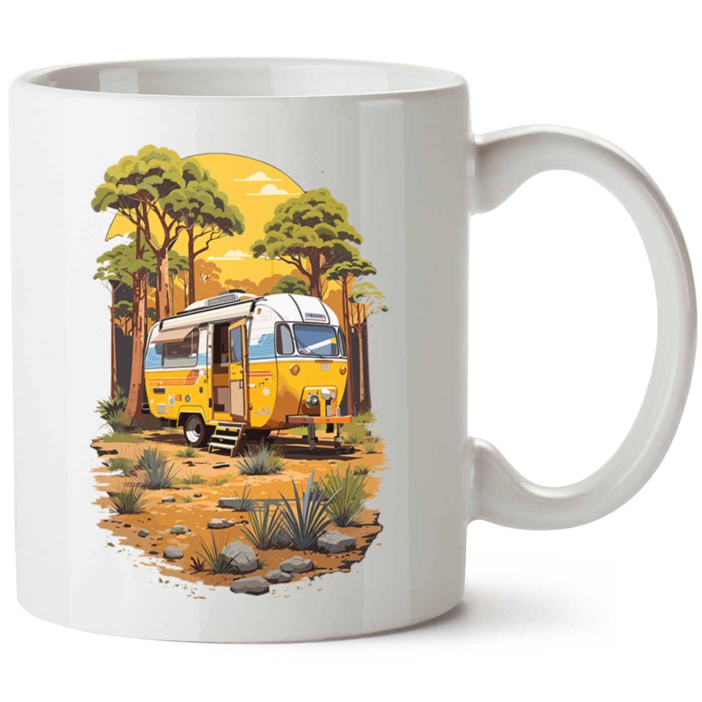 Macera-Doğa Baskılı Porselen Kupa Bardak