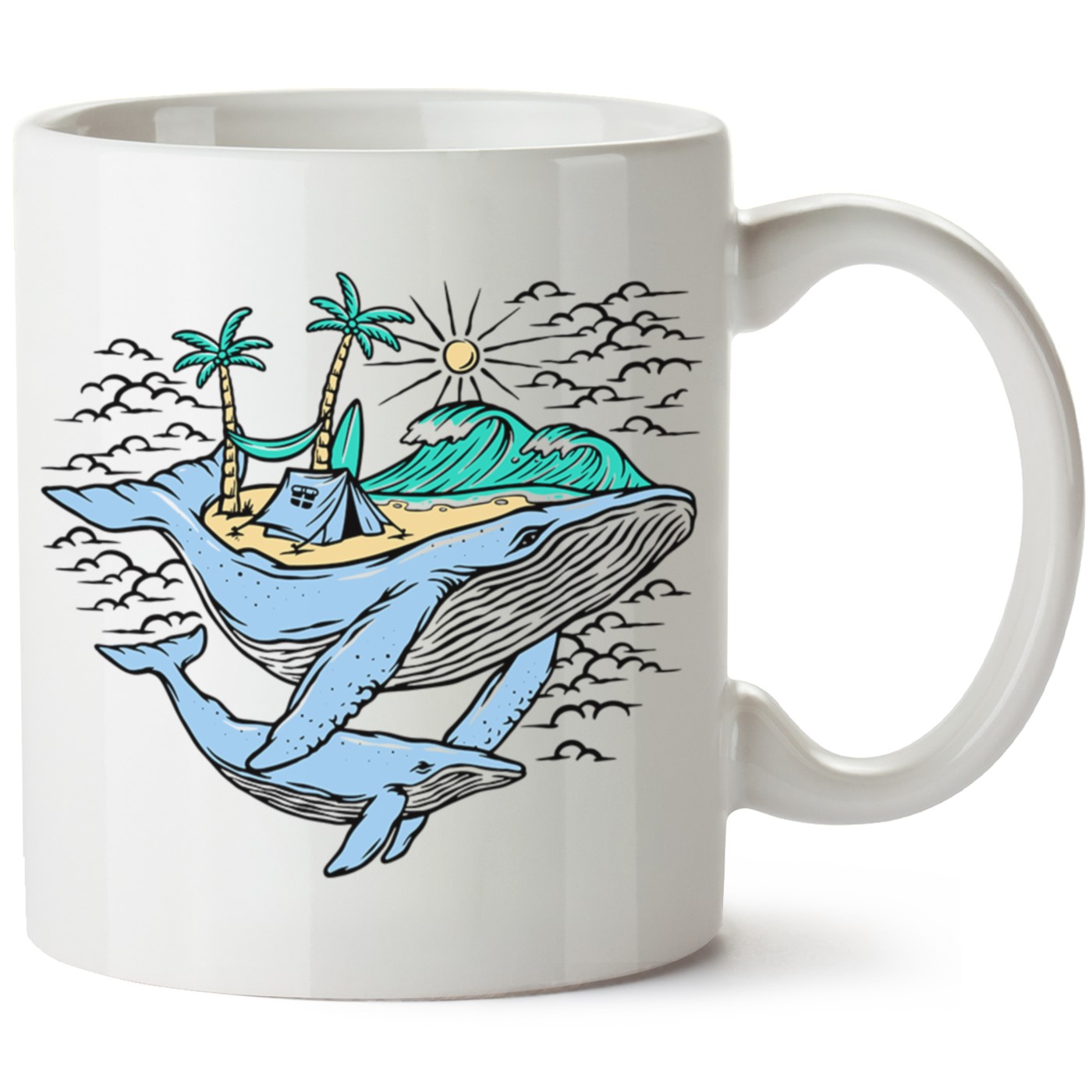 Macera-Doğa Baskılı Porselen Kupa Bardak