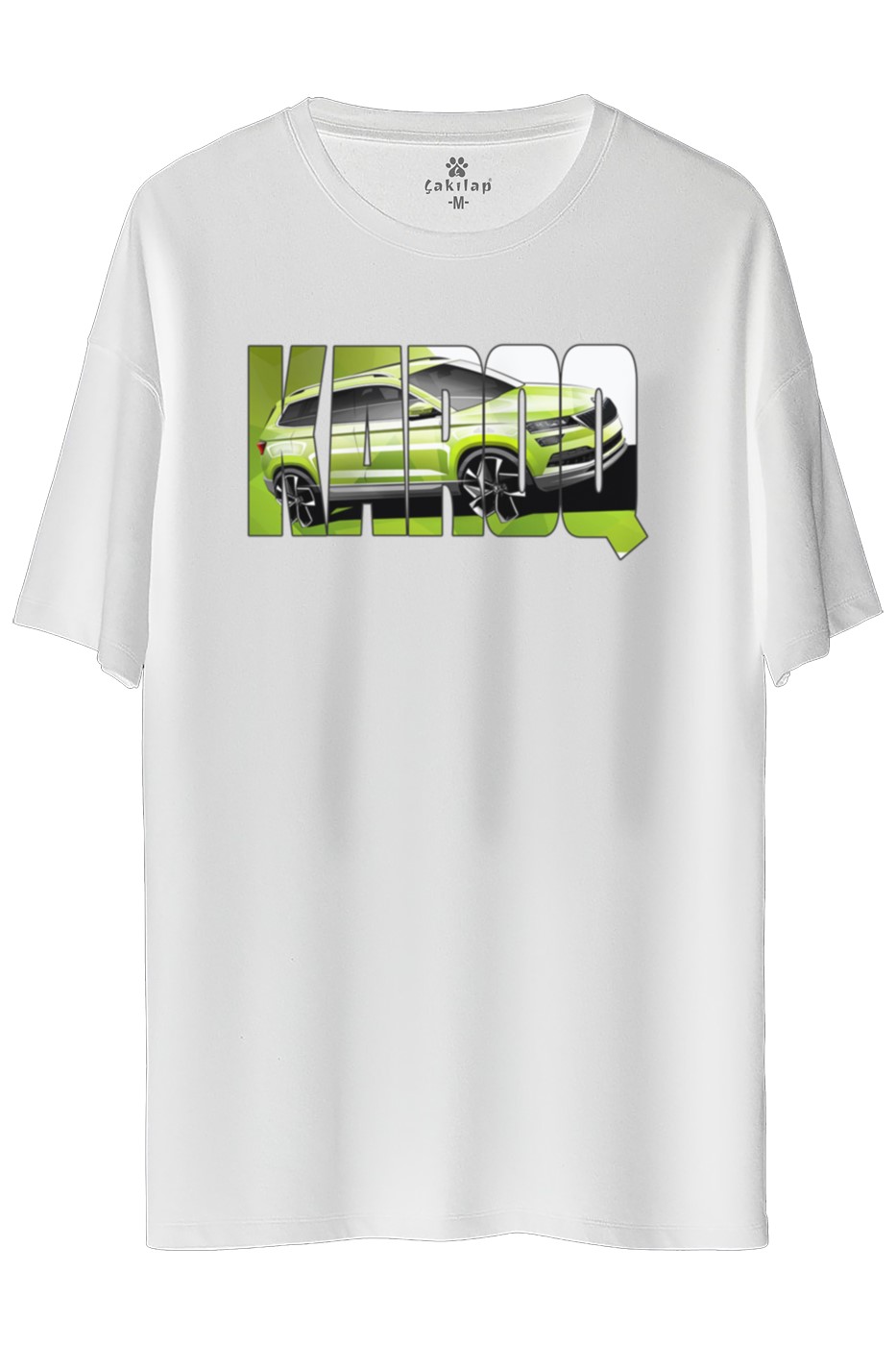 Skoda Karoq Baskılı Oversize Tişört