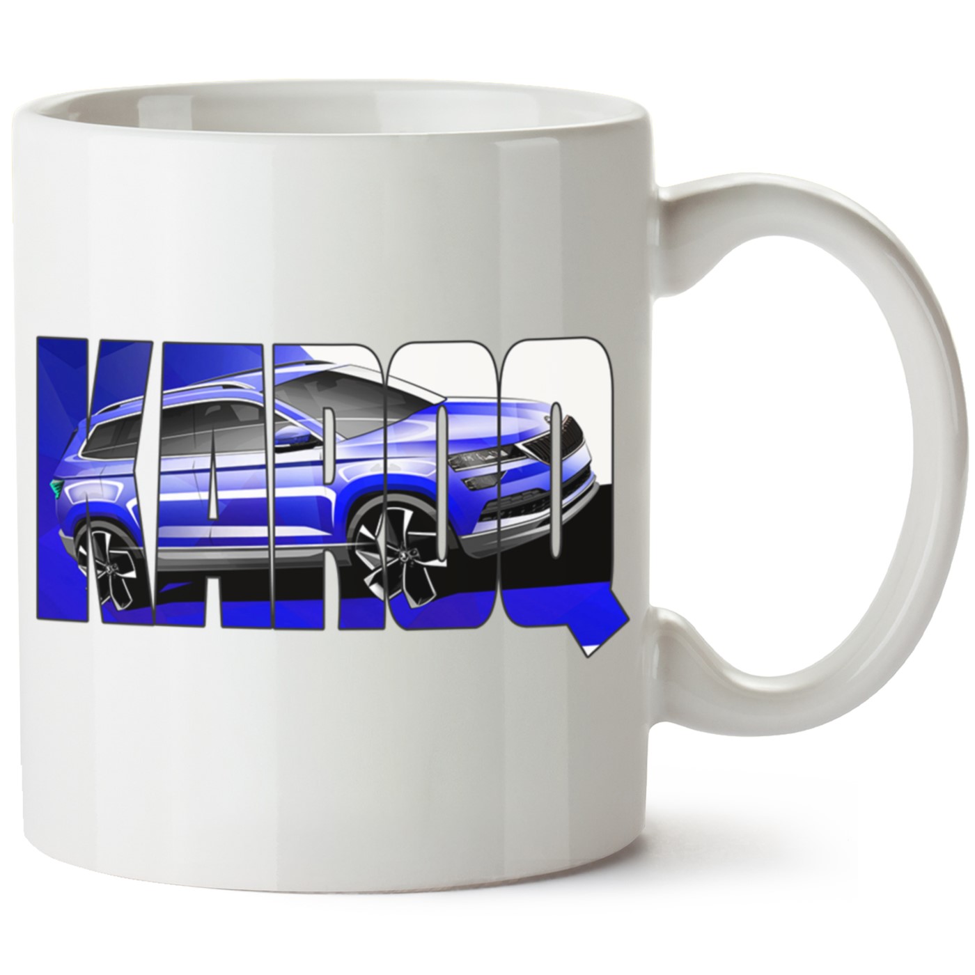 Skoda Karoq Baskılı Porselen Kupa Bardak