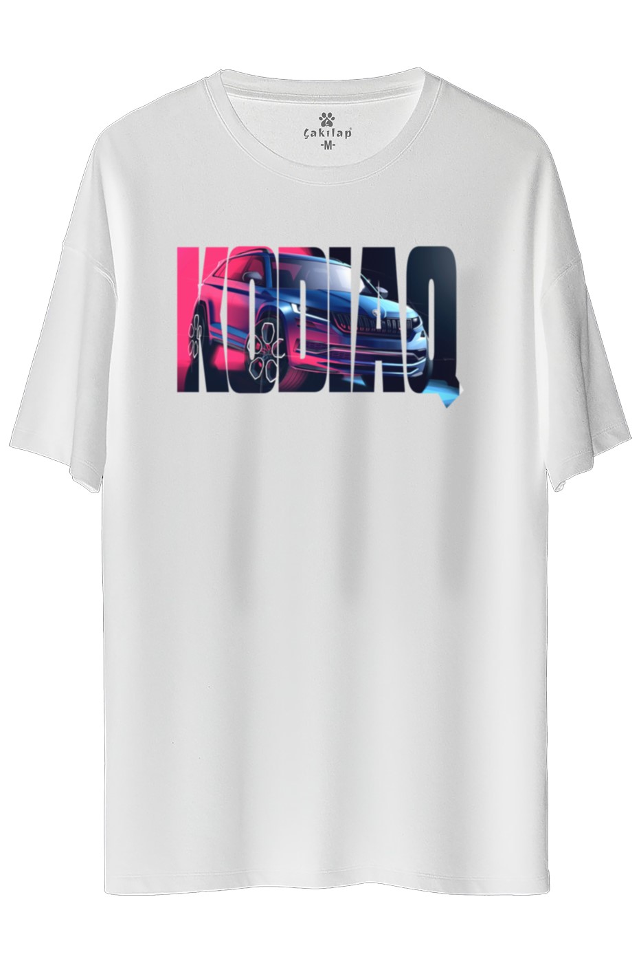 Skoda Kodiaq Baskılı Oversize Tişört