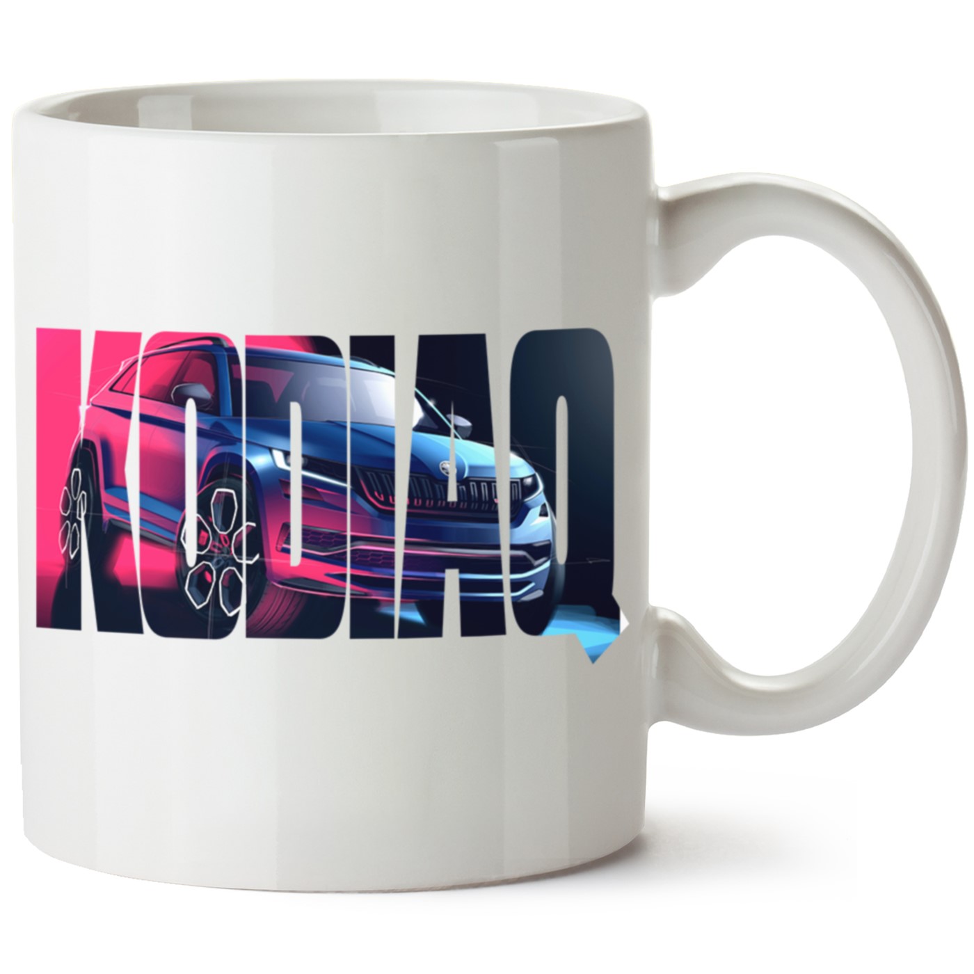 Skoda Kodiaq Baskılı Porselen Kupa Bardak