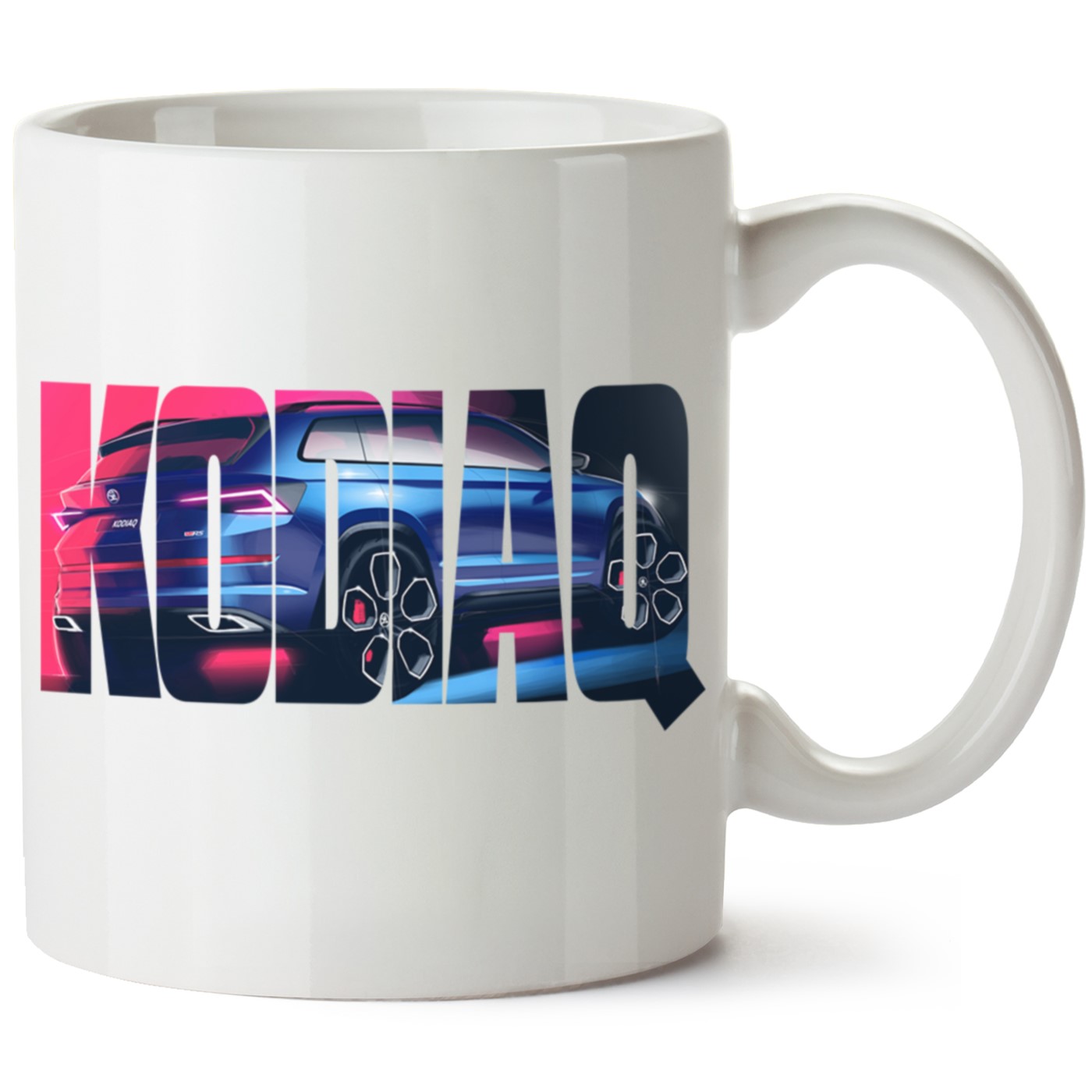 Skoda Kodiaq Baskılı Porselen Kupa Bardak