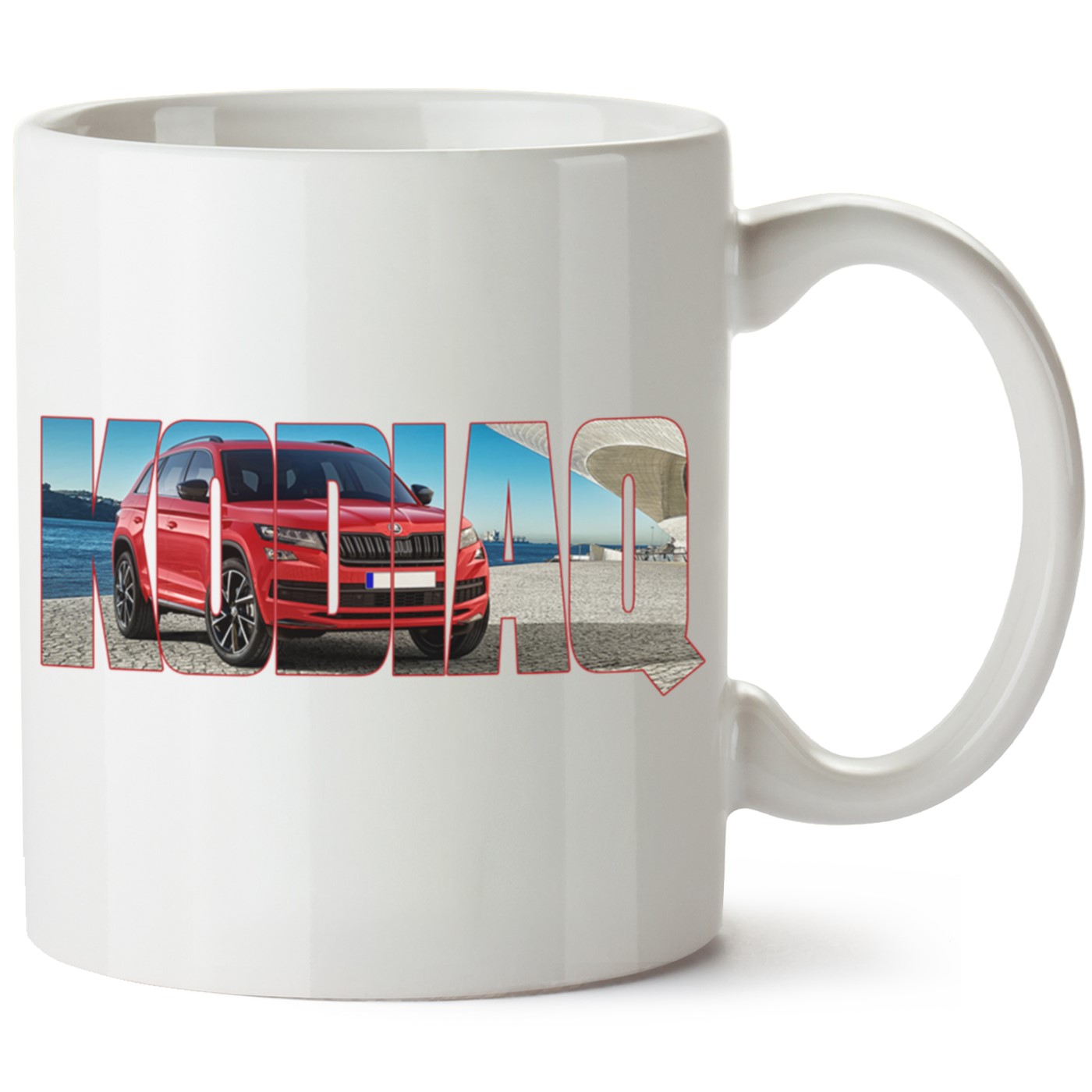 Skoda Kodiaq Baskılı Porselen Kupa Bardak